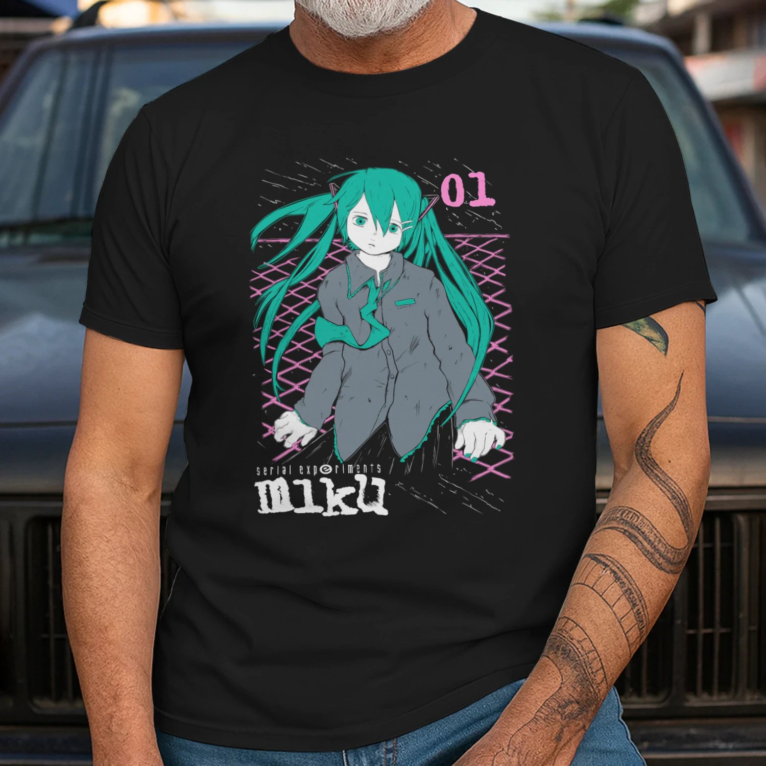 Lain Iwakura Graphic T-Shirt | Serial Experiments Lain Anime Shirt