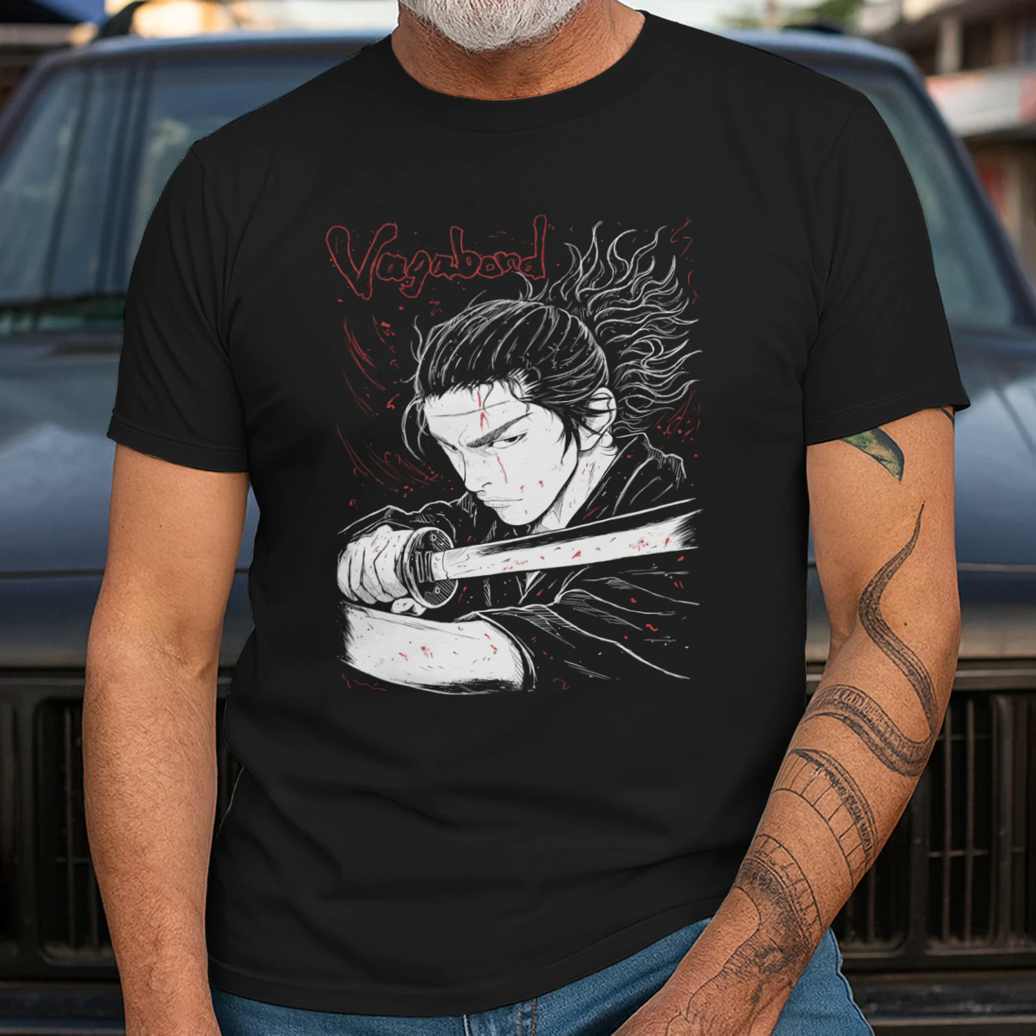 Vagabond Samurai Graphic T-Shirt | Unisex Manga Tee