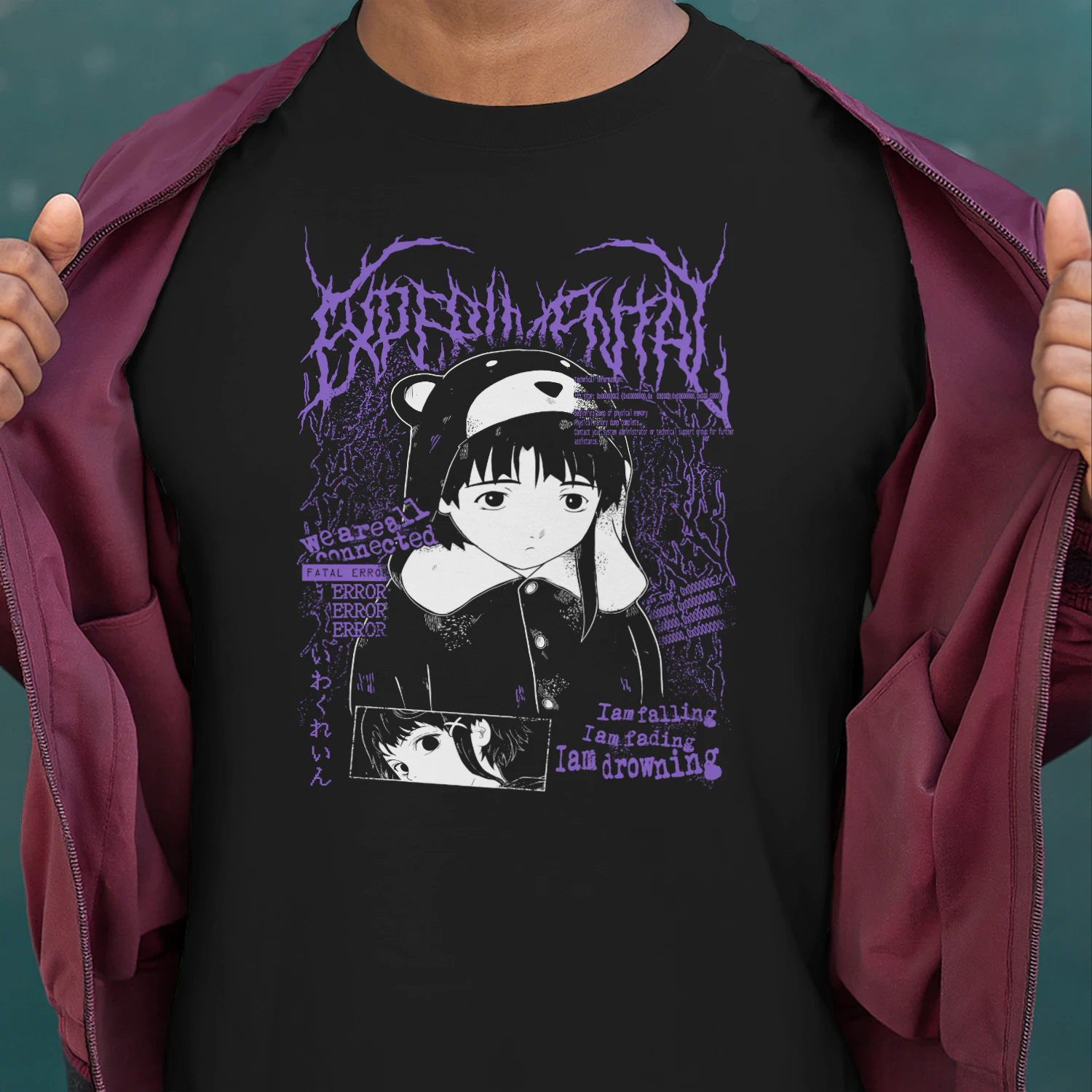 Serial Experiments Lain Anime Graphic T-Shirt | Premium Unisex Tee