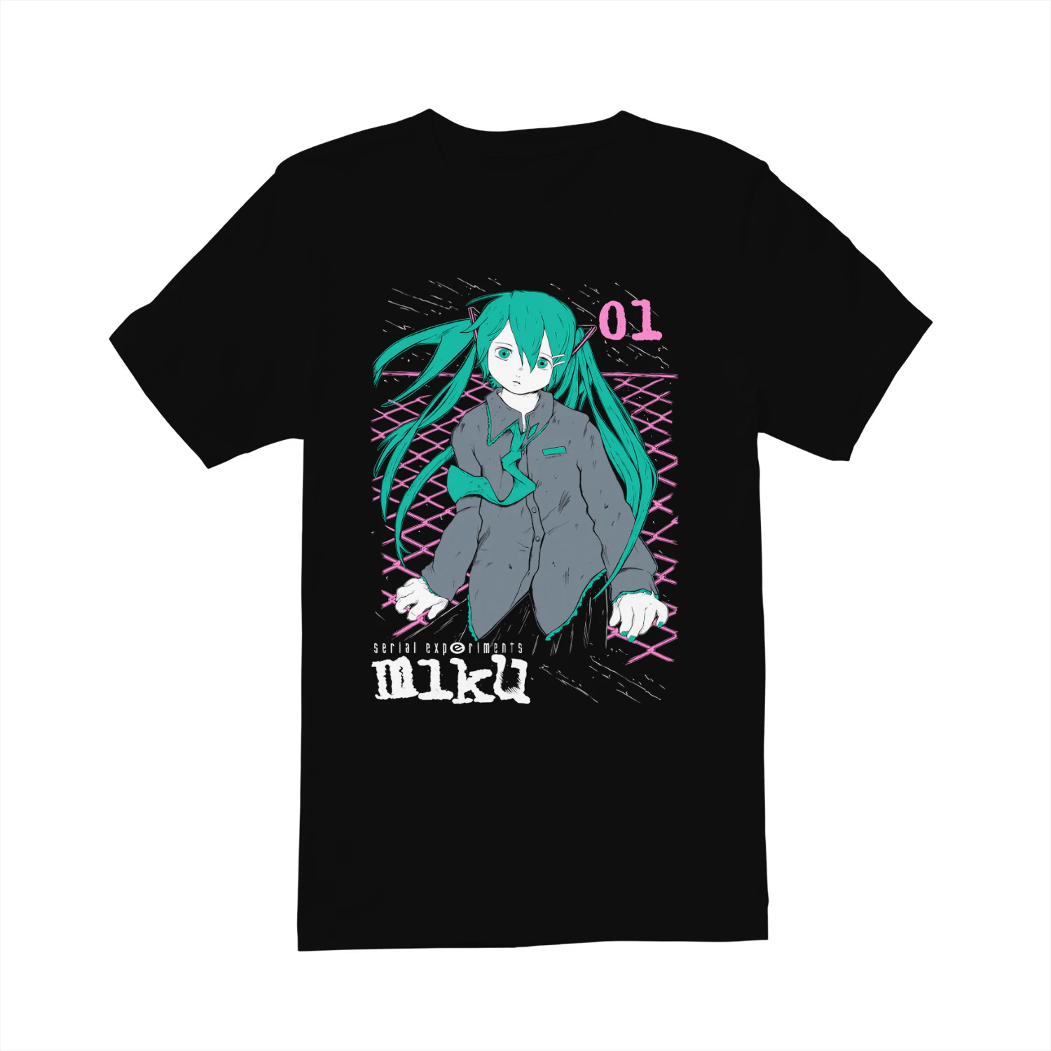 Lain Iwakura Graphic T-Shirt | Serial Experiments Lain Anime Shirt