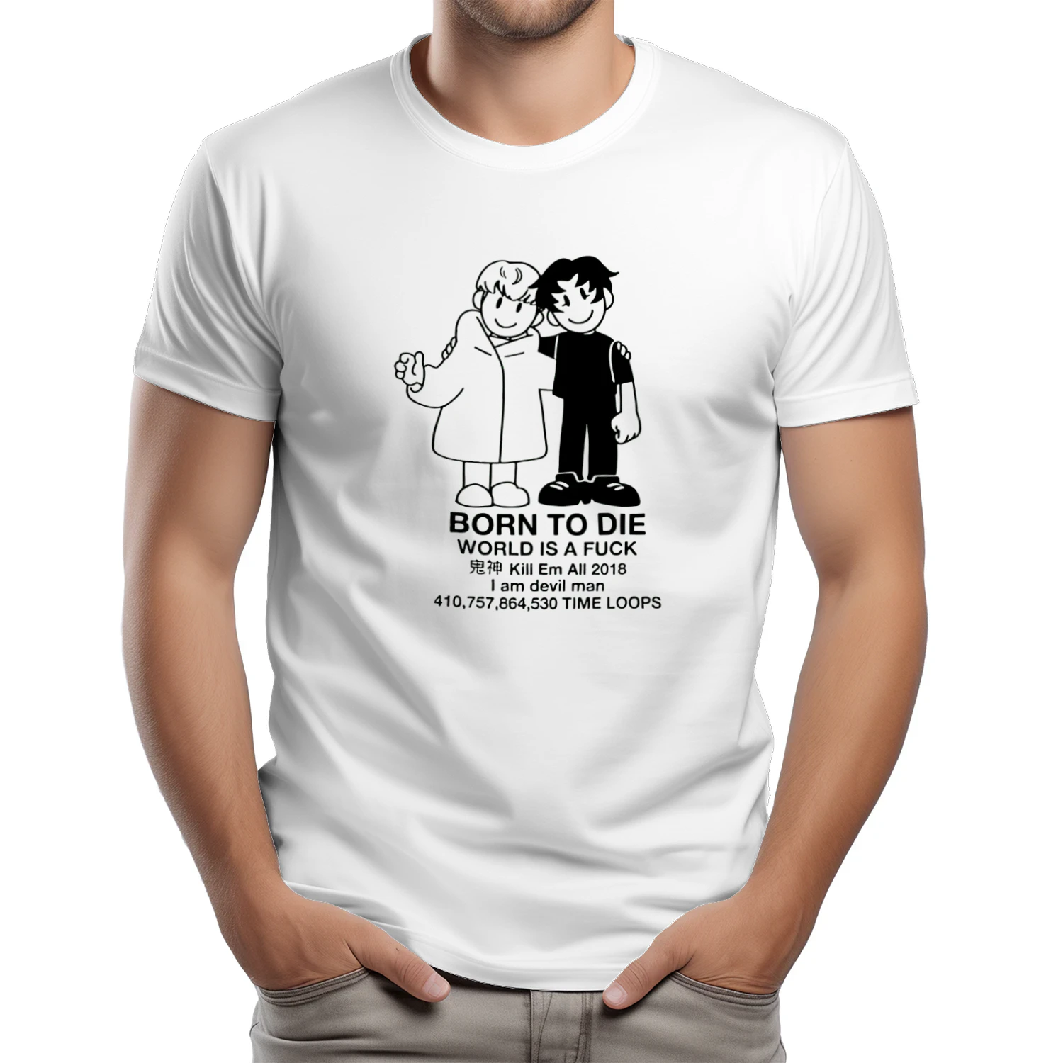 Devilman Premium Cotton T-Shirt | Anime Streetwear Apparel