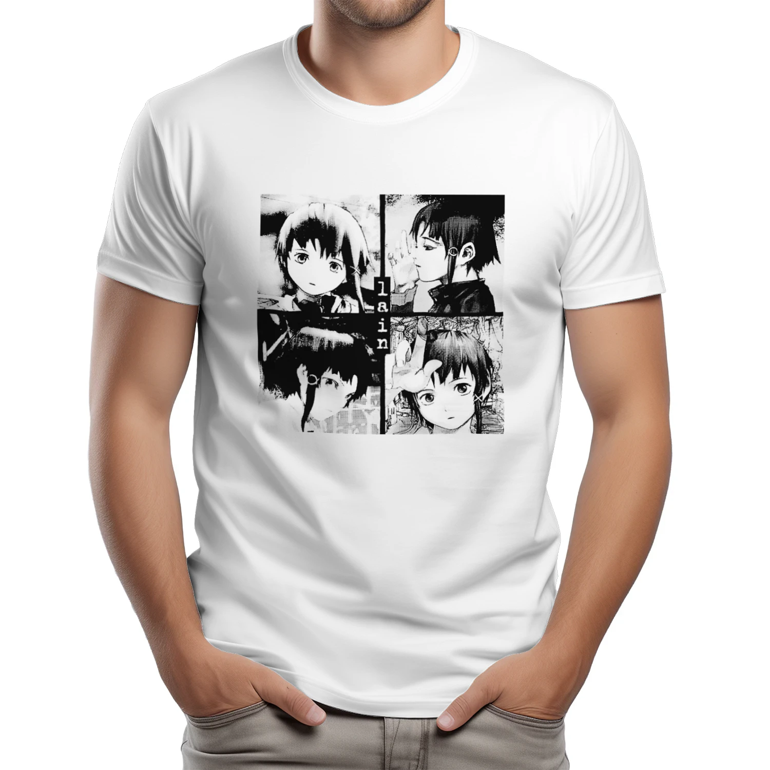 Serial Experiments Lain Cyberpunk T-Shirt | Premium Anime Tee