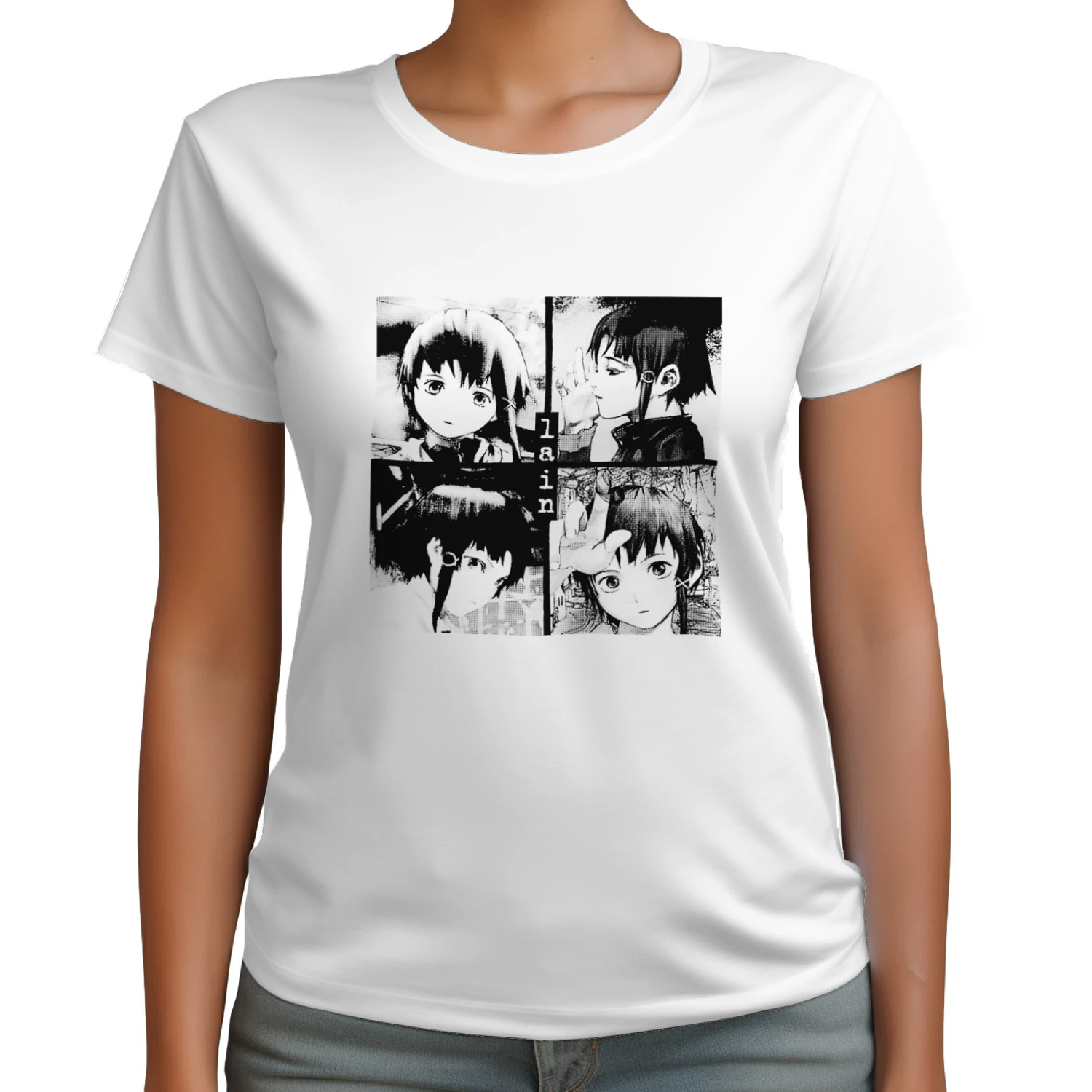 Serial Experiments Lain Cyberpunk T-Shirt | Premium Anime Tee