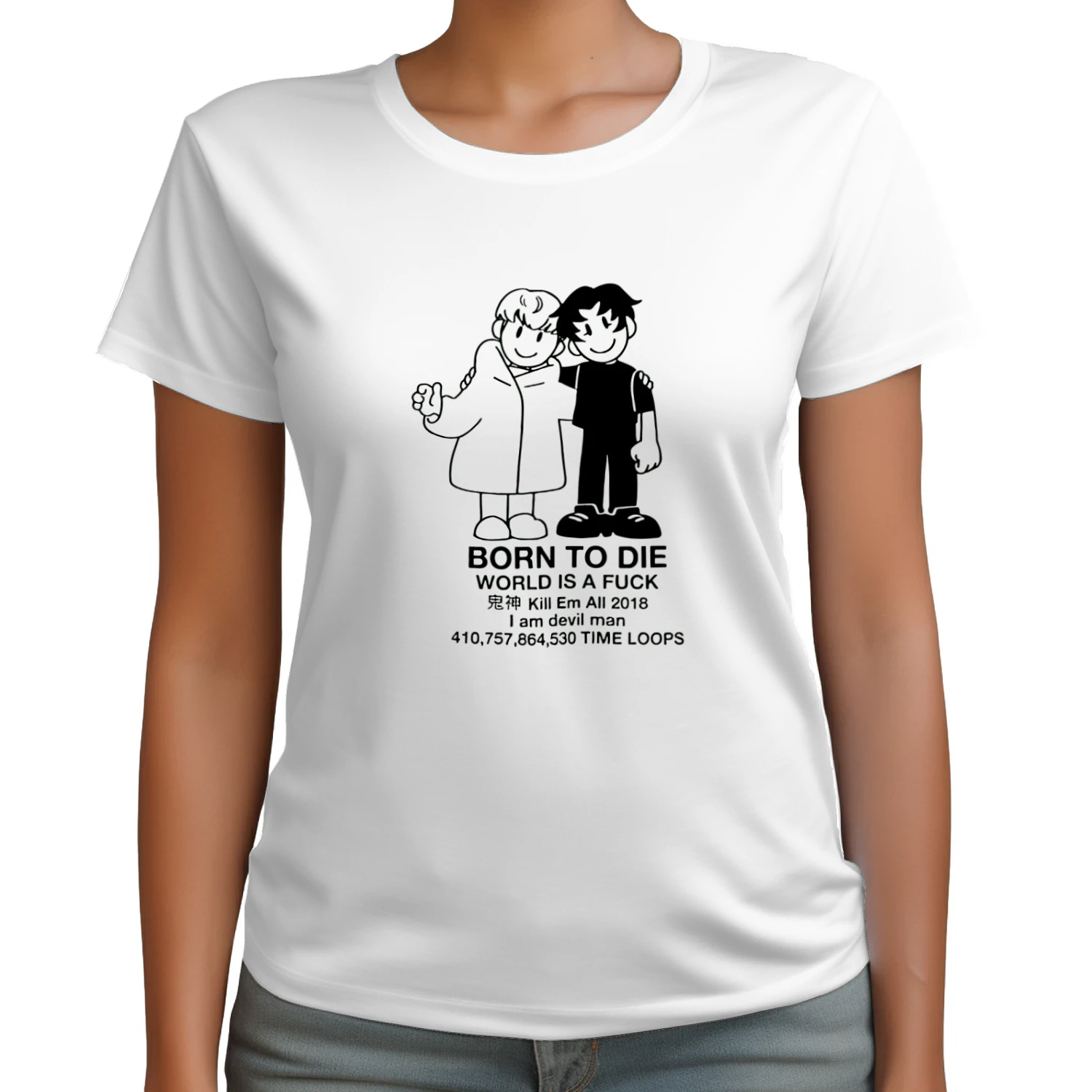 Devilman Premium Cotton T-Shirt | Anime Streetwear Apparel