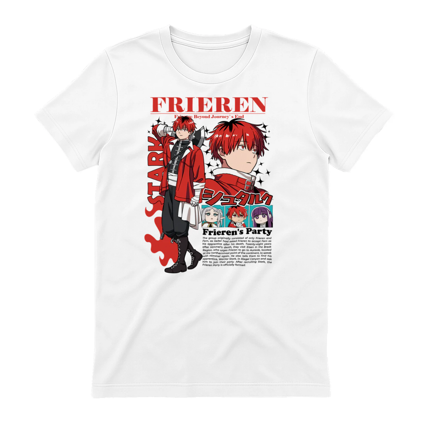 Frieren: Beyond Journey's End Anime Graphic T-Shirt | Fantasy Manga Tee | Unisex Cotton Shirt