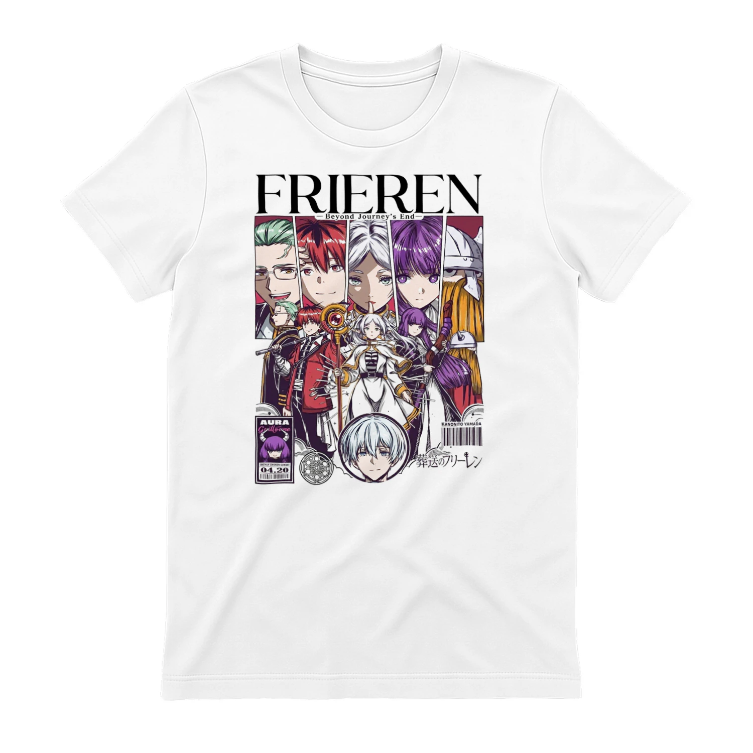 Frieren: Beyond Journey's End Anime Graphic T-Shirt | Fantasy Manga Tee | Unisex Cotton Shirt