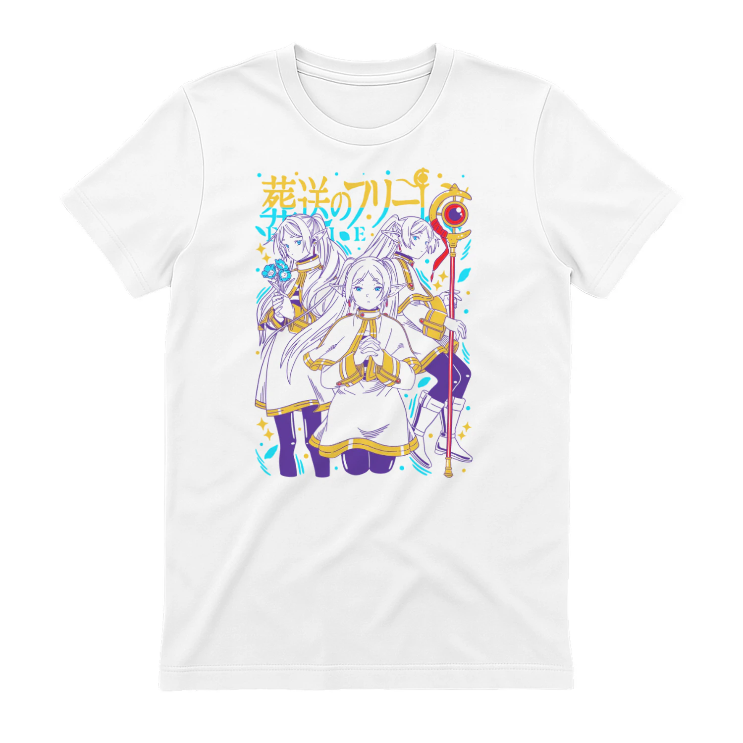 Frieren: Beyond Journey's End Anime Graphic T-Shirt | Fantasy Manga Tee | Unisex Cotton Shirt