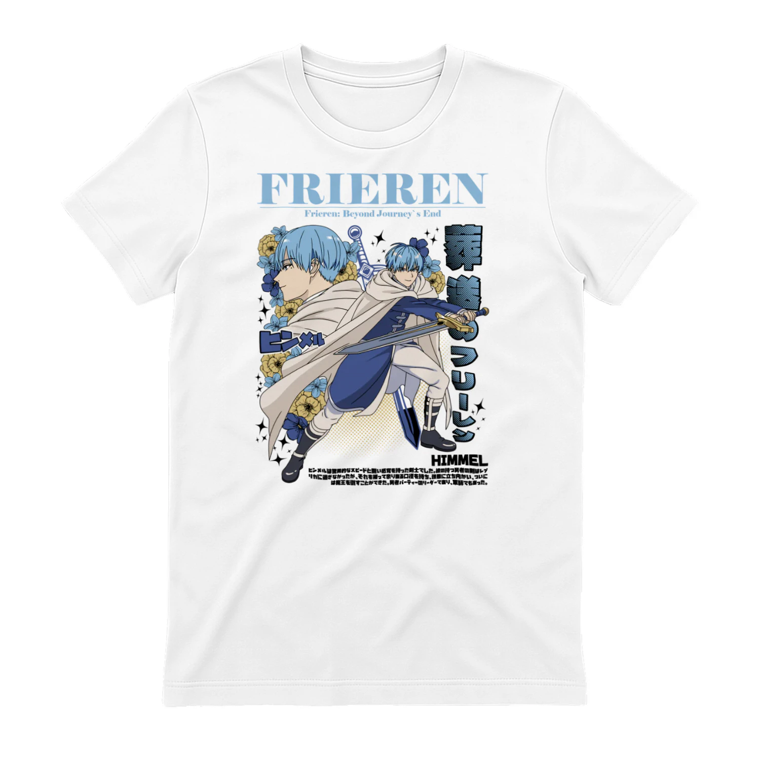 Frieren: Beyond Journey's End Anime Graphic T-Shirt | Fantasy Manga Tee | Unisex Cotton Shirt