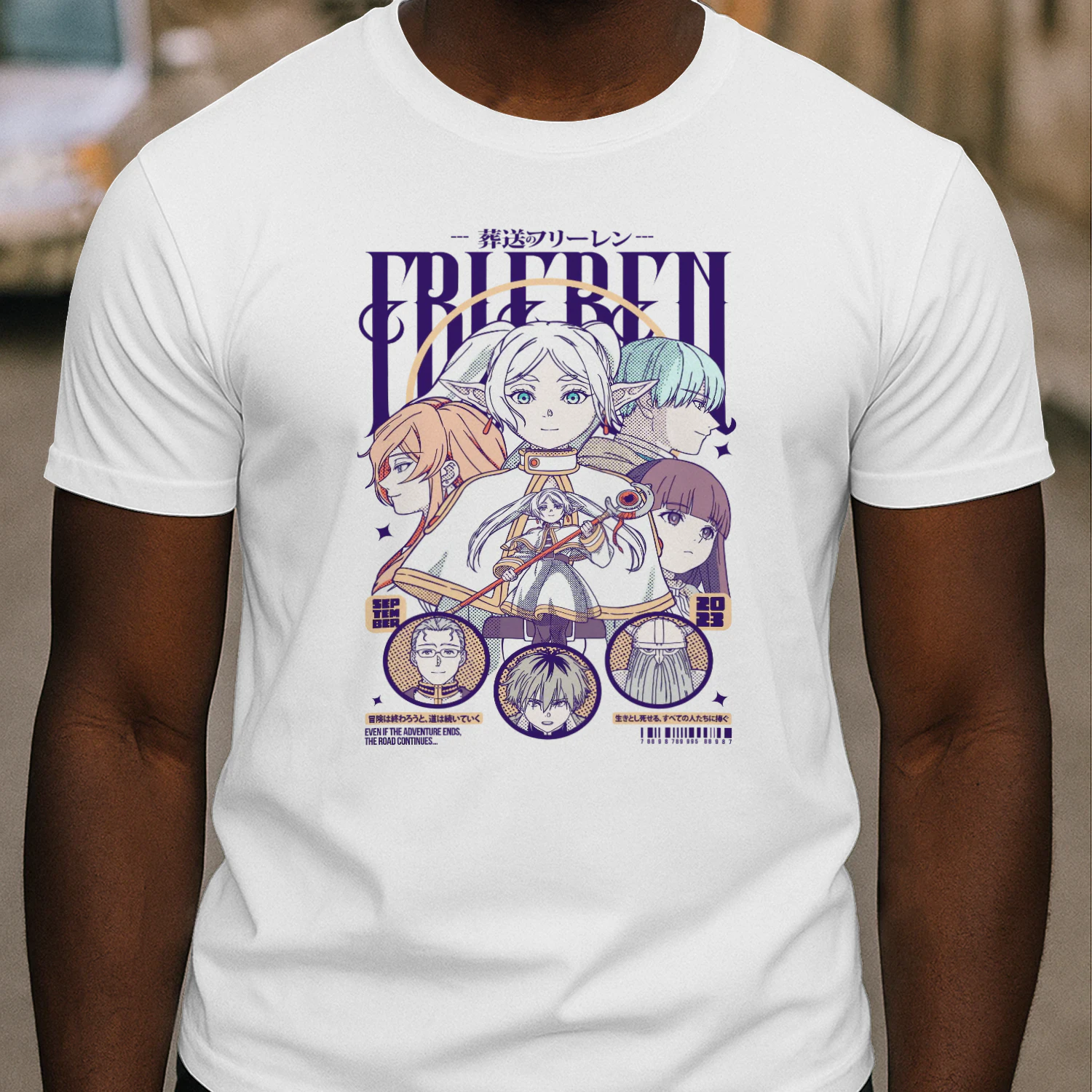 Frieren: Beyond Journey's End Anime Graphic T-Shirt | Fantasy Manga Tee | Unisex Cotton Shirt