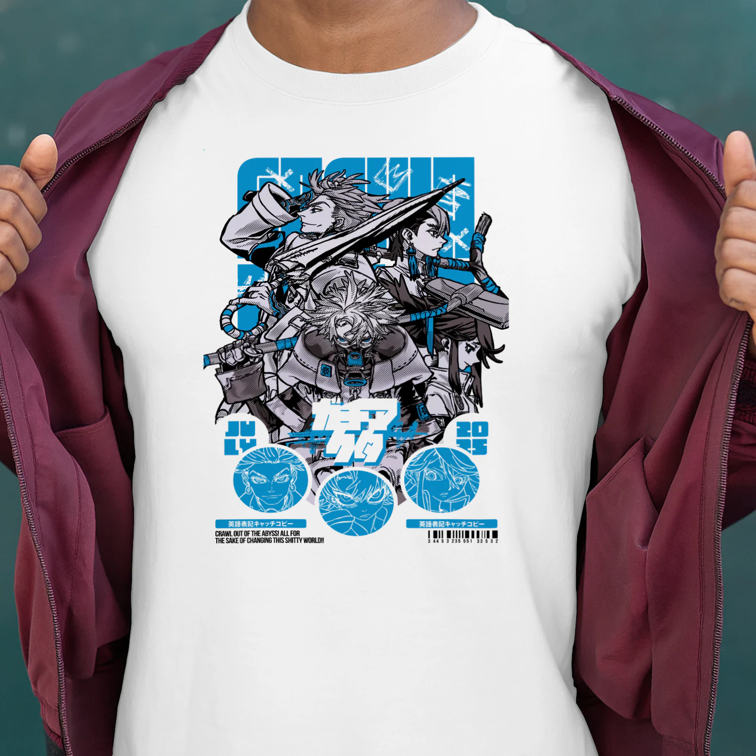 GACHIAKUTA Anime Graphic T-Shirt | Rudo Streetwear Manga Tee | Premium Unisex Shirt
