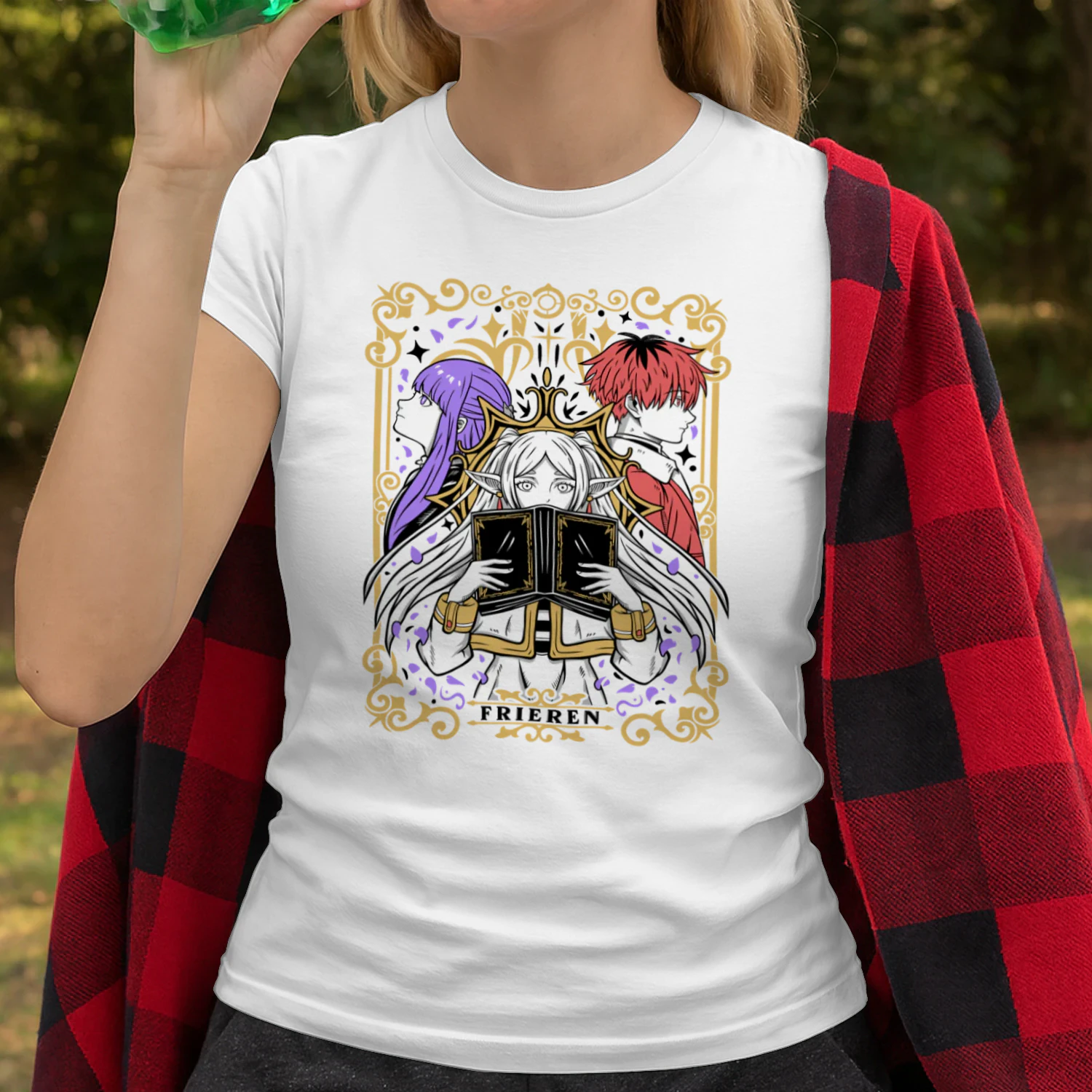 Frieren: Beyond Journey's End Anime Graphic T-Shirt | Fantasy Manga Tee | Unisex Cotton Shirt