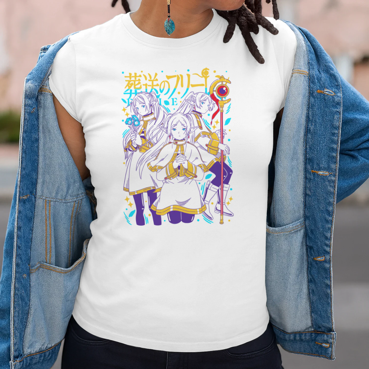 Frieren: Beyond Journey's End Anime Graphic T-Shirt | Fantasy Manga Tee | Unisex Cotton Shirt