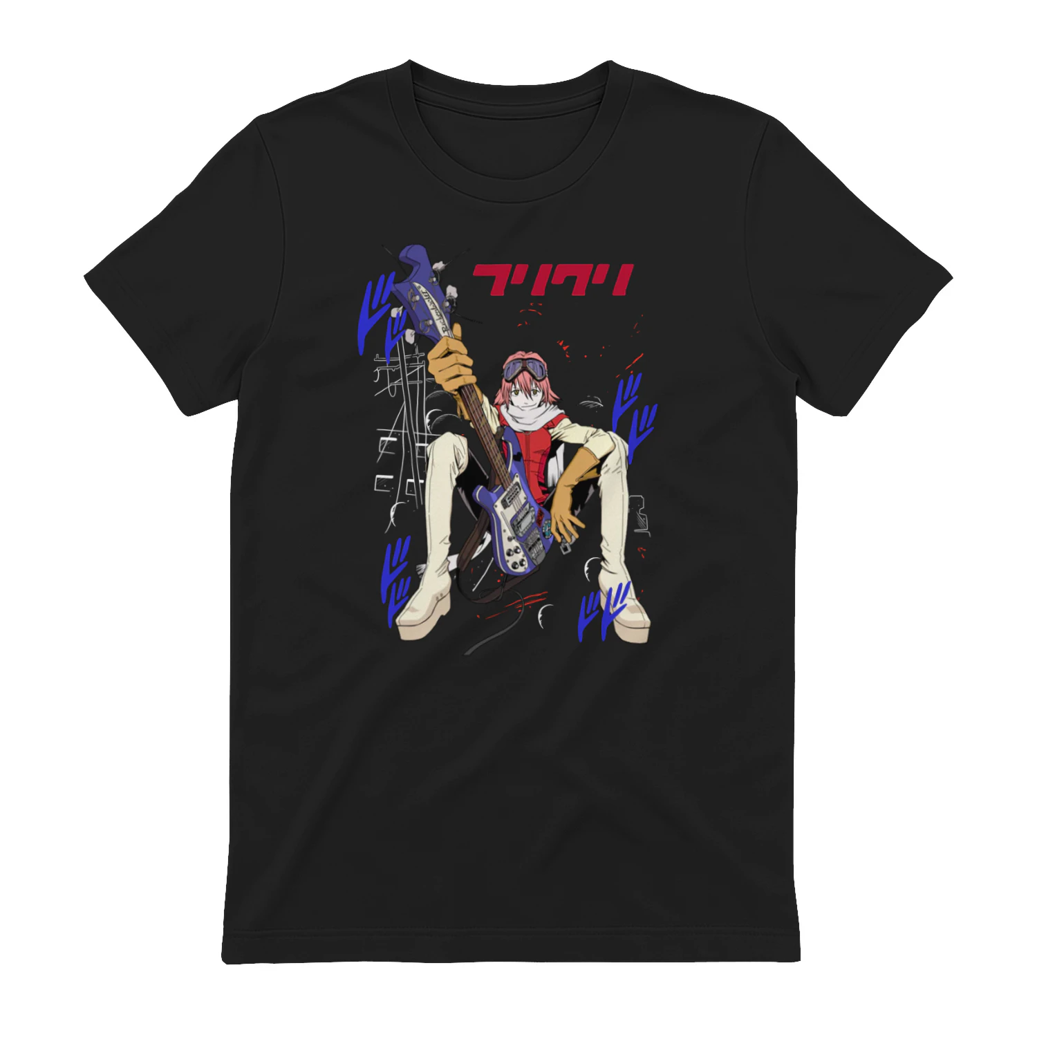 FLCL Anime Streetwear Graphic Tee | Manga Fan Gift