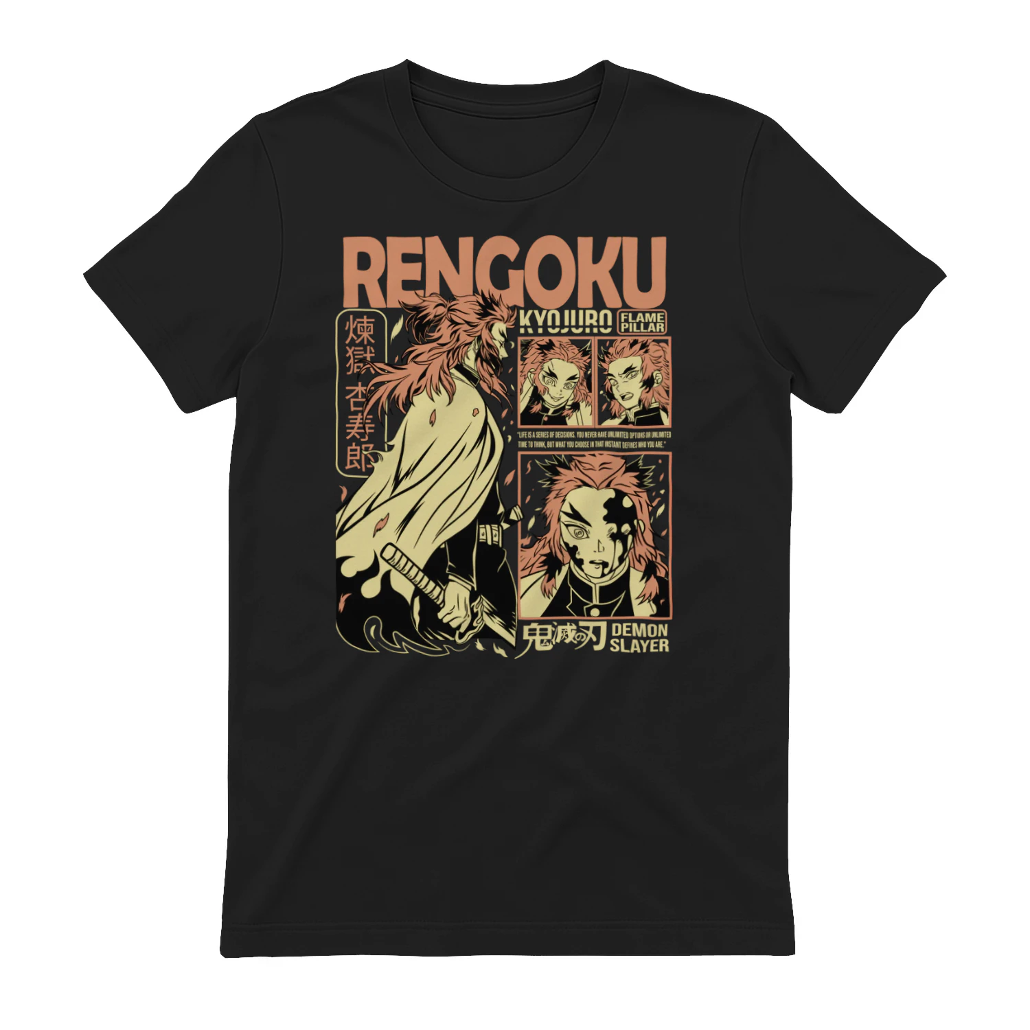 Demon Slayer Kimetsu no Yaiba Anime Graphic T-Shirt | Premium Unisex Manga Tee