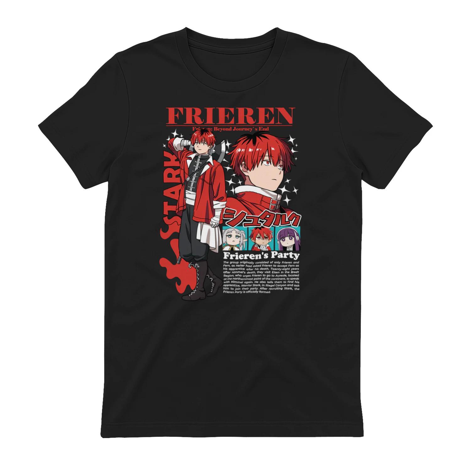 Frieren: Beyond Journey's End Anime Graphic T-Shirt | Fantasy Manga Tee | Unisex Cotton Shirt