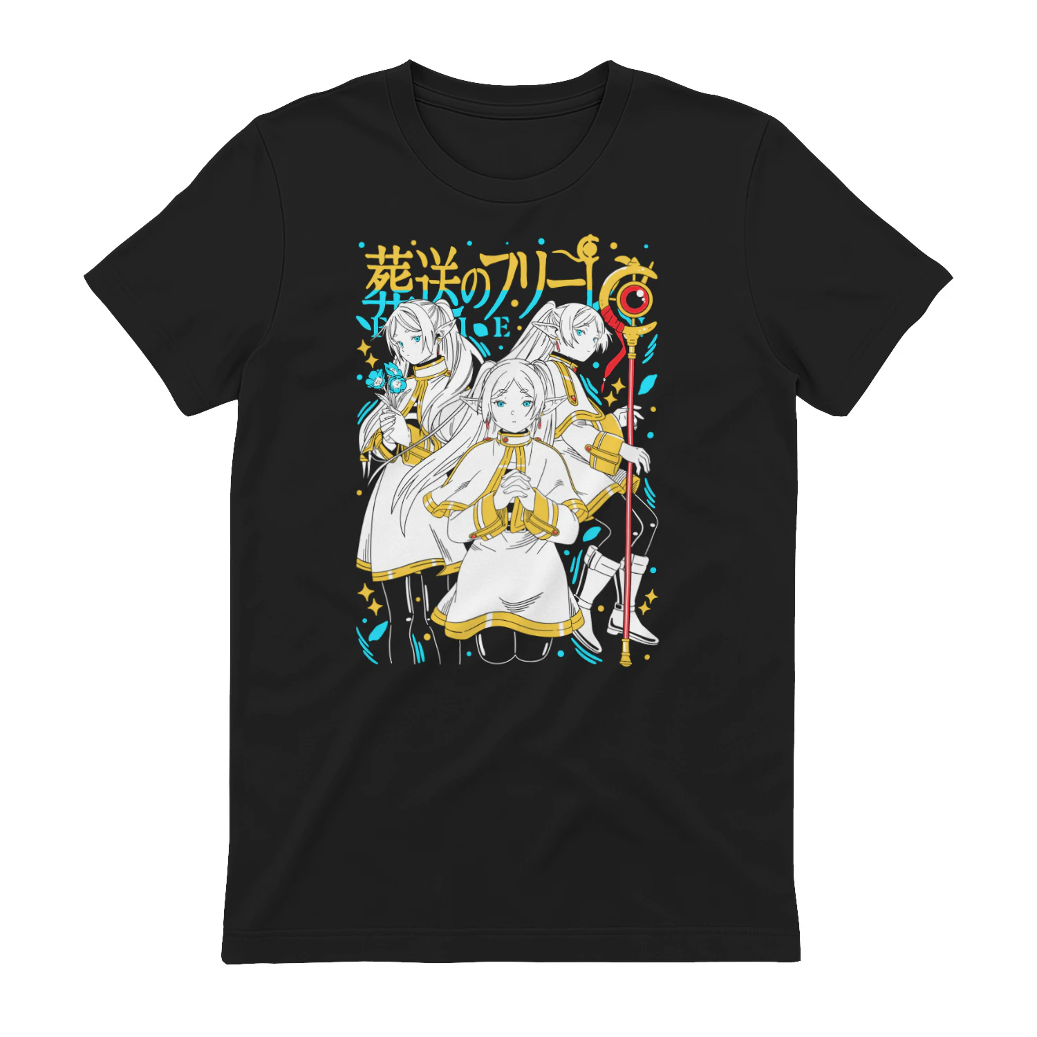 Frieren: Beyond Journey's End Anime Graphic T-Shirt | Fantasy Manga Tee | Unisex Cotton Shirt