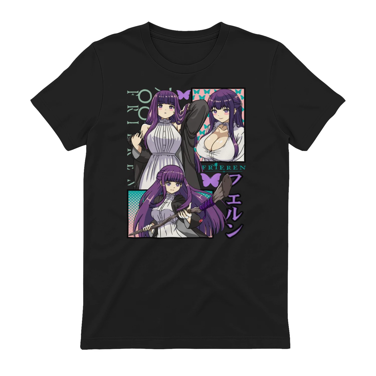 Frieren: Beyond Journey's End Anime Graphic T-Shirt | Fantasy Manga Tee | Unisex Cotton Shirt