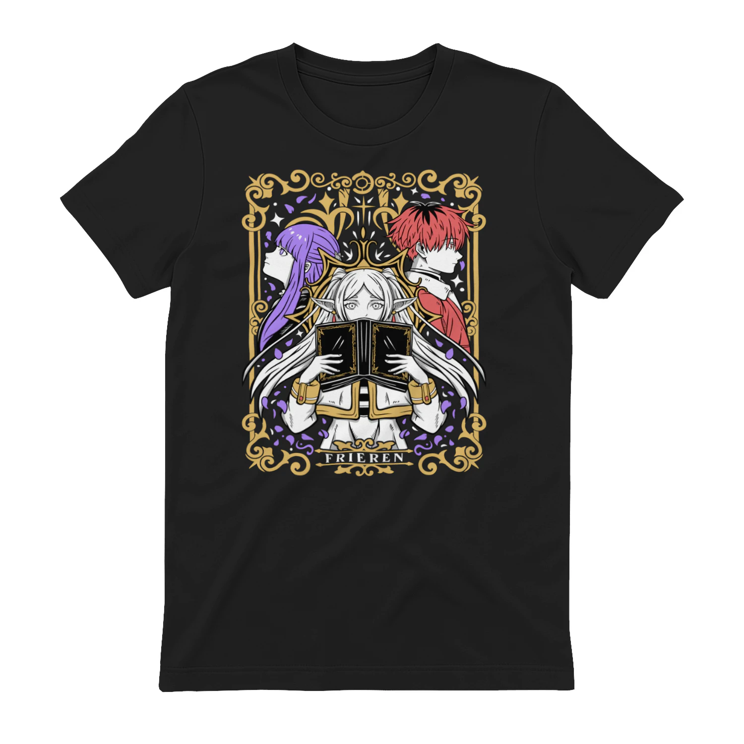 Frieren: Beyond Journey's End Anime Graphic T-Shirt | Fantasy Manga Tee | Unisex Cotton Shirt