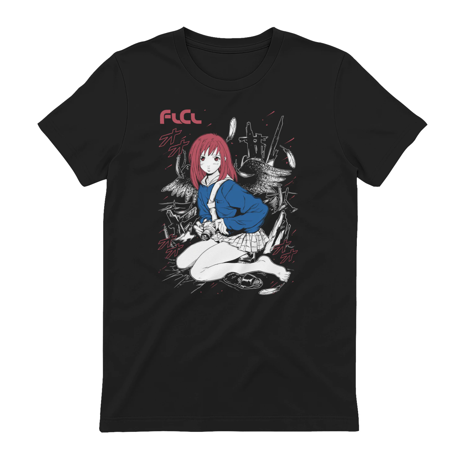 FLCL Fooly Cooly Retro Graphic Tee | Unisex Anime Apparel