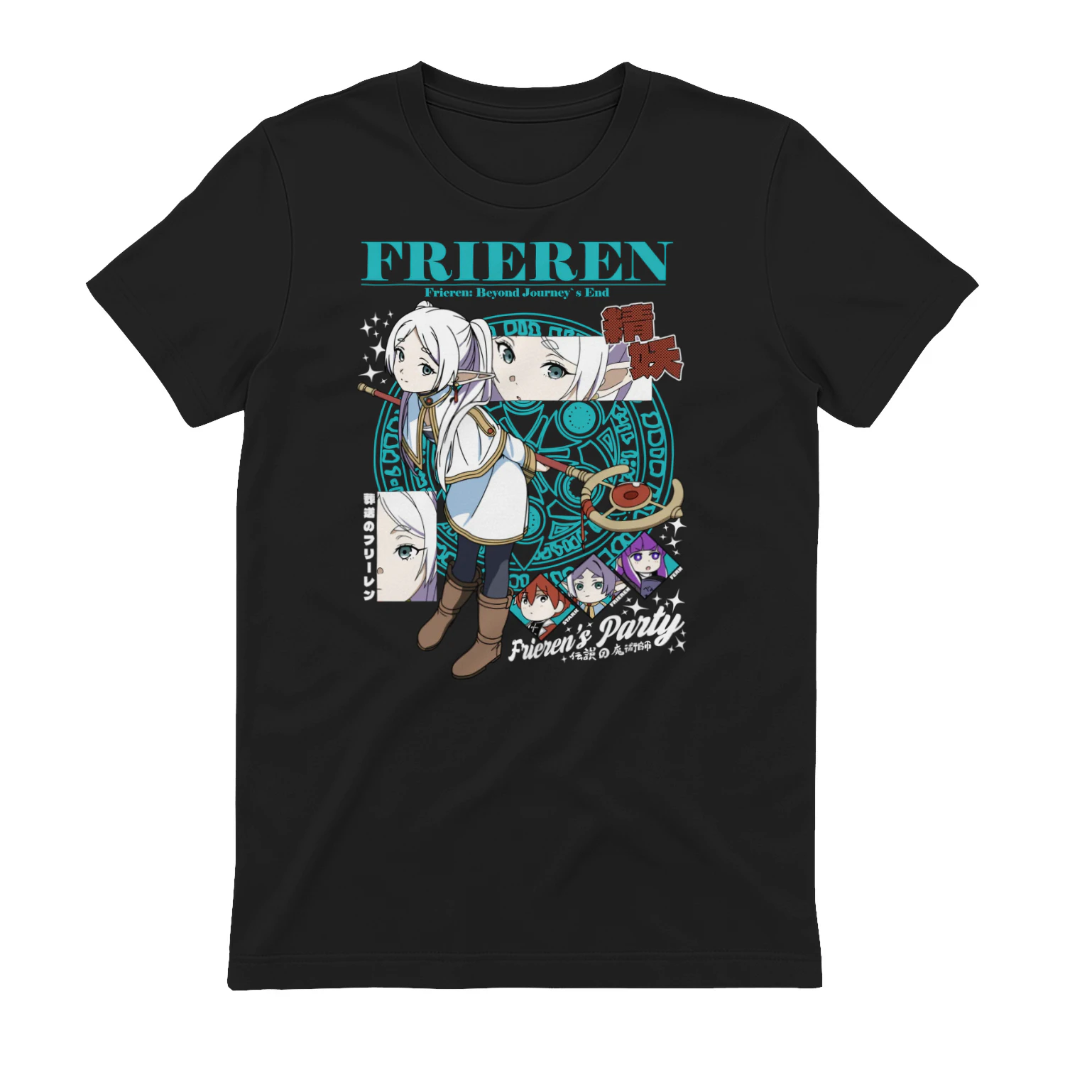 Frieren: Beyond Journey's End Anime Graphic T-Shirt | Fantasy Manga Tee | Unisex Cotton Shirt
