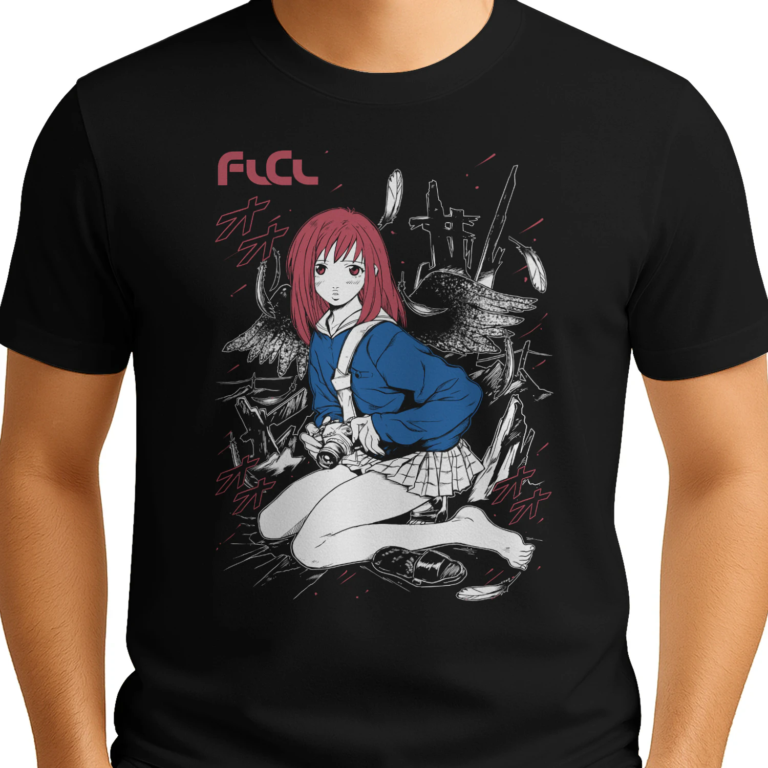 FLCL Fooly Cooly Retro Graphic Tee | Unisex Anime Apparel