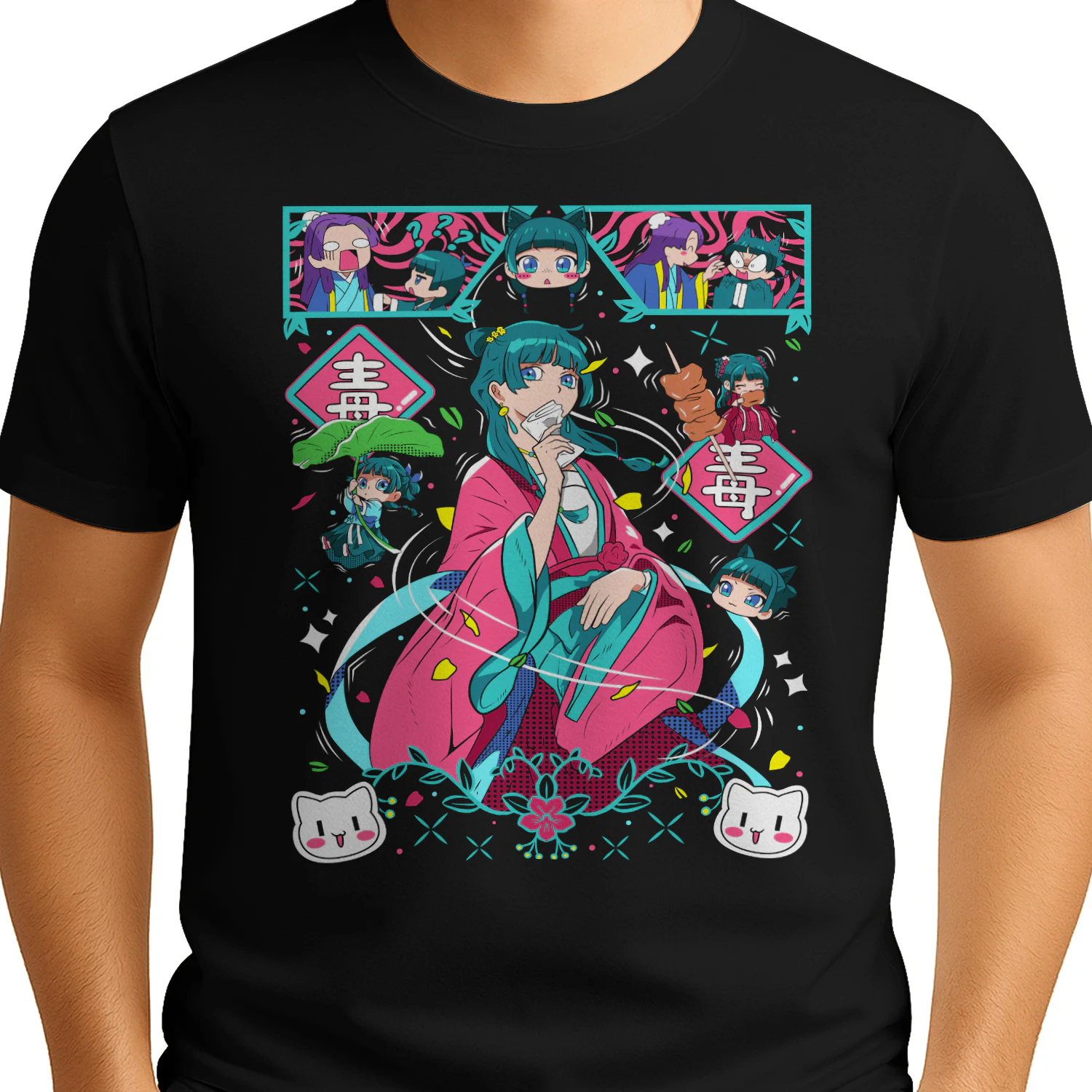 Maomao The Apothecary Diaries Anime T-Shirt | Vintage Graphic Tee for Fans