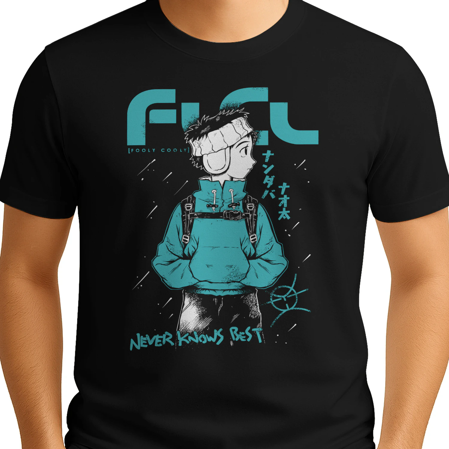 FLCL Haruko Haruhara Graphic T-Shirt | Premium Anime Fan Tee