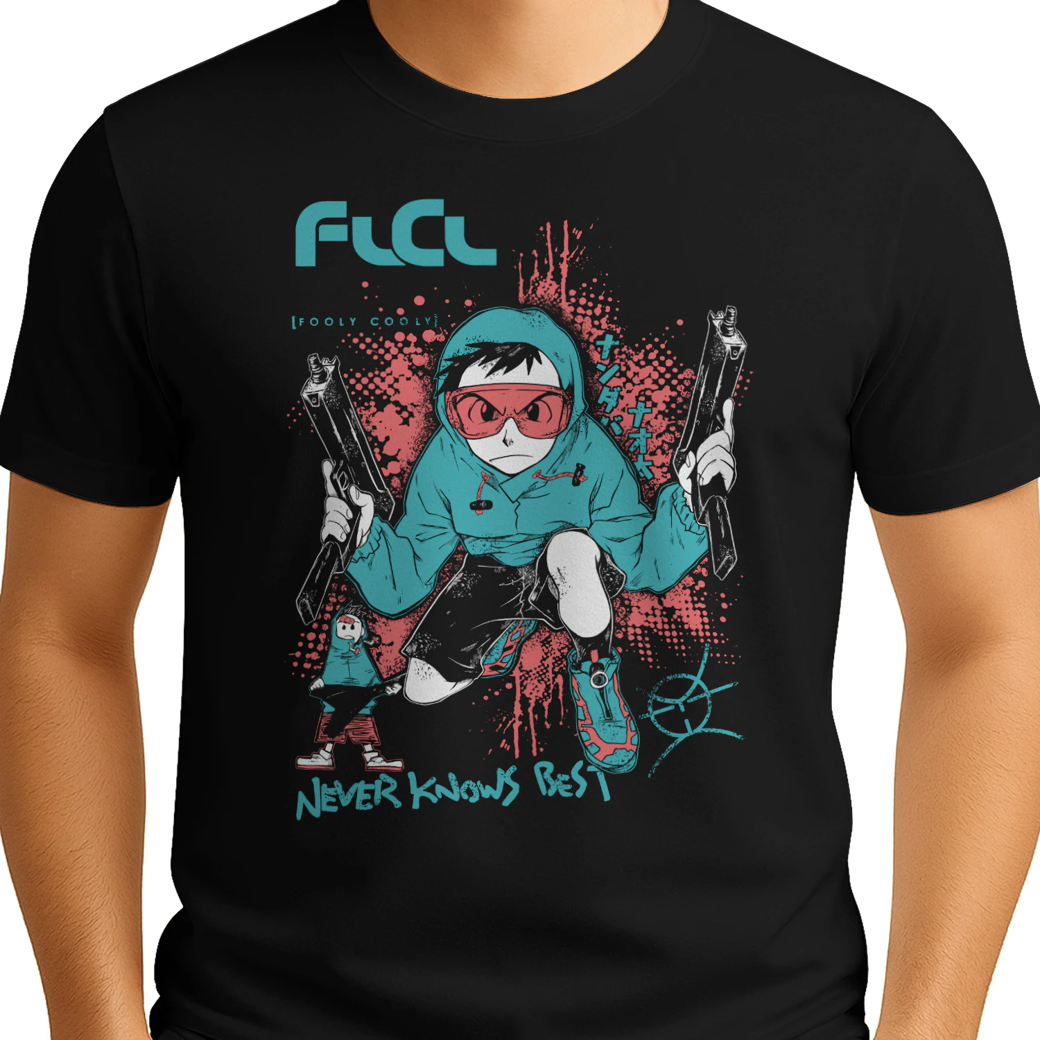 FLCL Fooly Cooly Vintage Anime T-Shirt | Japanese Manga Graphic Tee