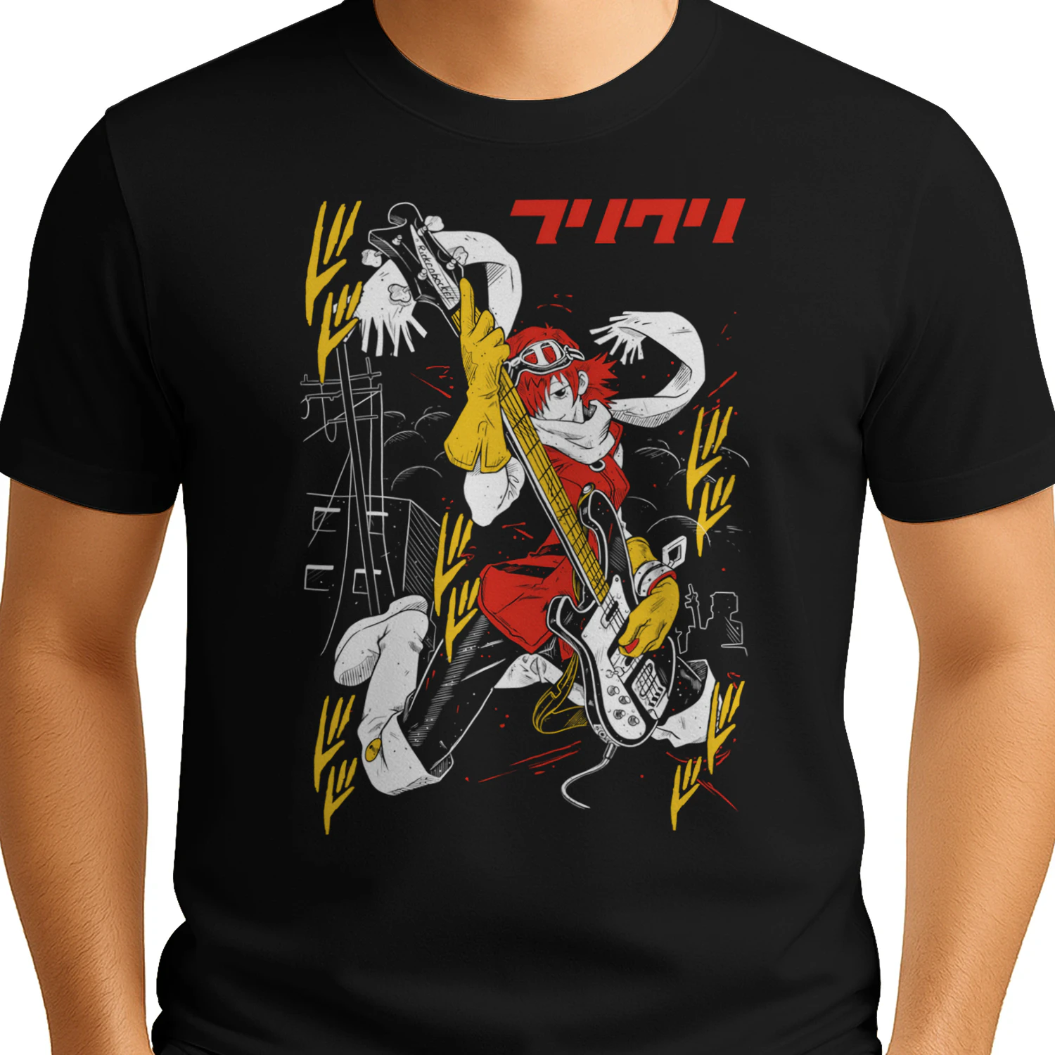 FLCL Japanese Anime T-Shirt | Premium Cotton Manga Shirt