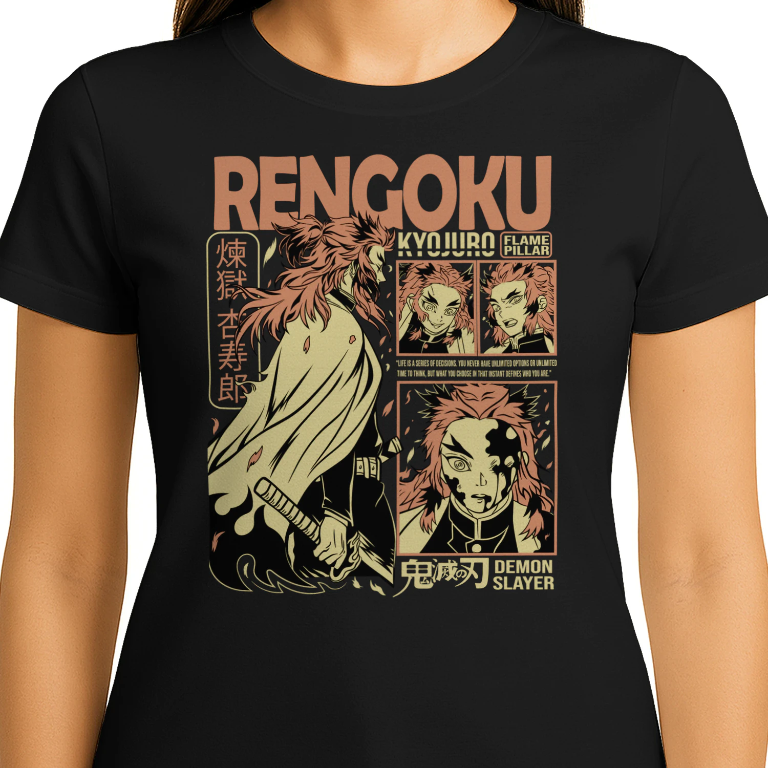 Demon Slayer Kimetsu no Yaiba Anime Graphic T-Shirt | Premium Unisex Manga Tee