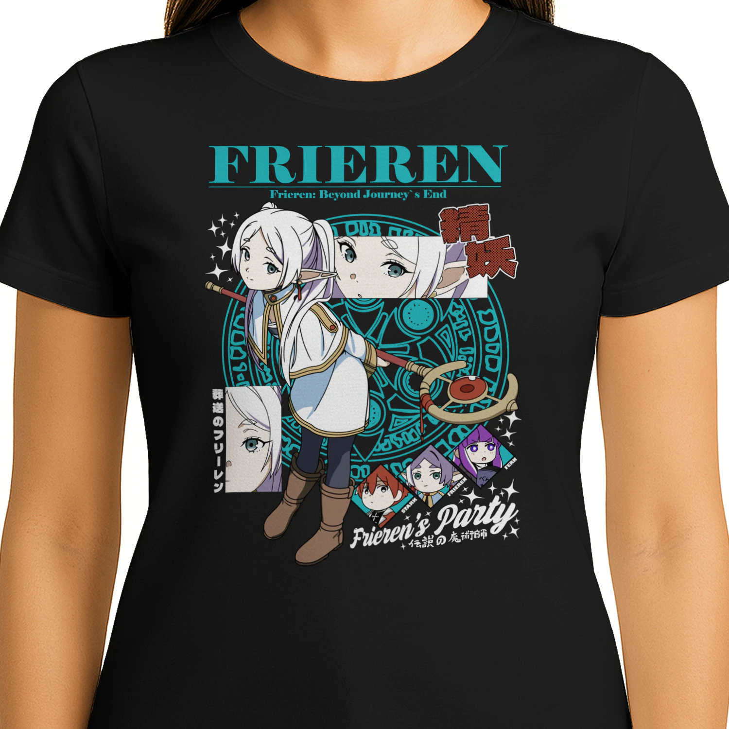 Frieren: Beyond Journey's End Anime Graphic T-Shirt | Fantasy Manga Tee | Unisex Cotton Shirt