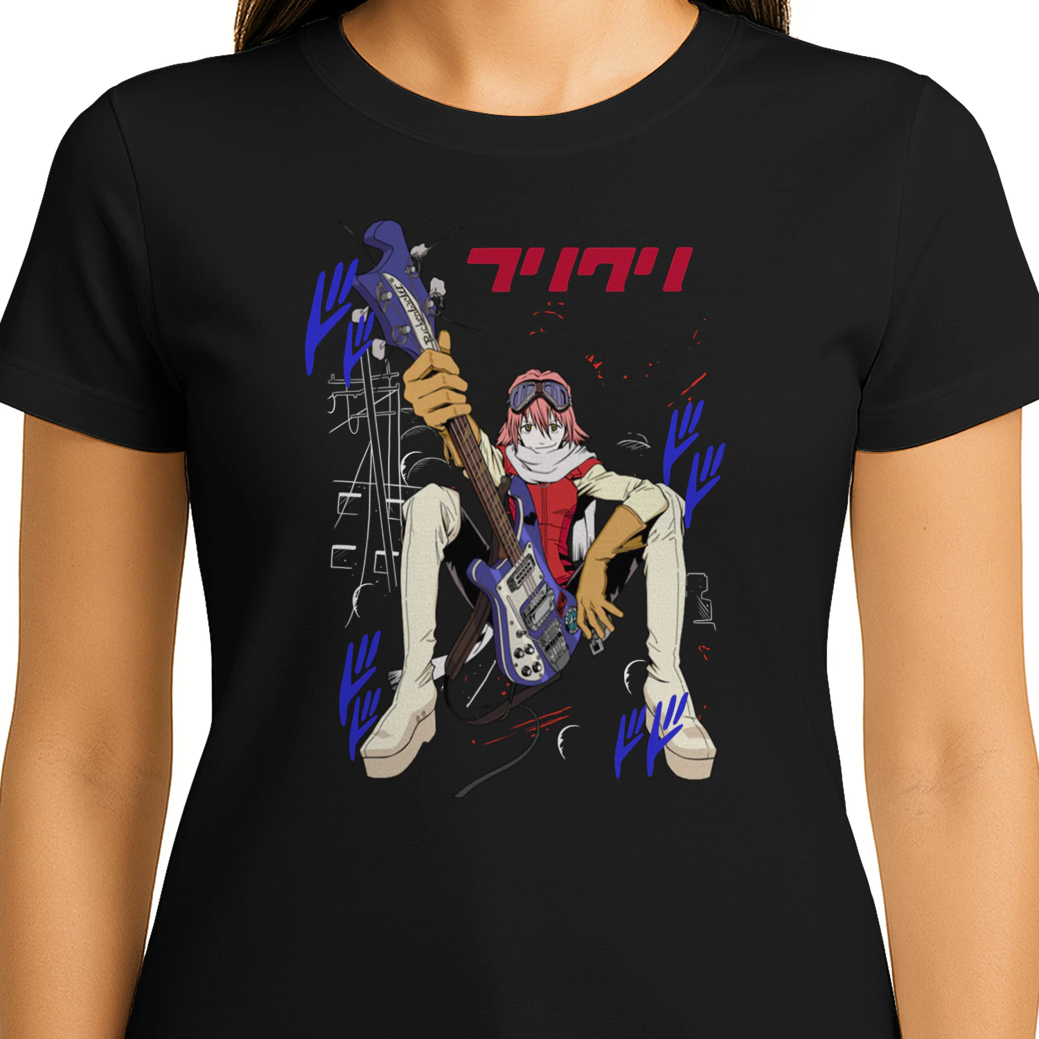 FLCL Anime Streetwear Graphic Tee | Manga Fan Gift