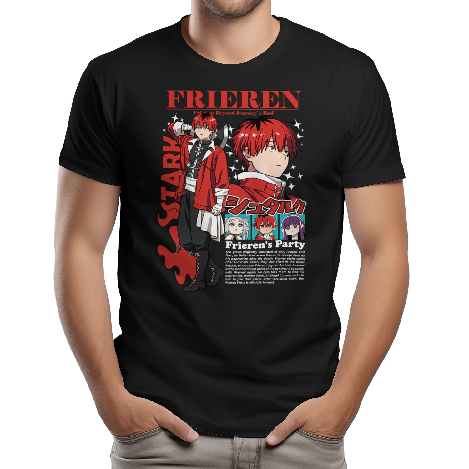 Frieren: Beyond Journey's End Anime Graphic T-Shirt | Fantasy Manga Tee | Unisex Cotton Shirt