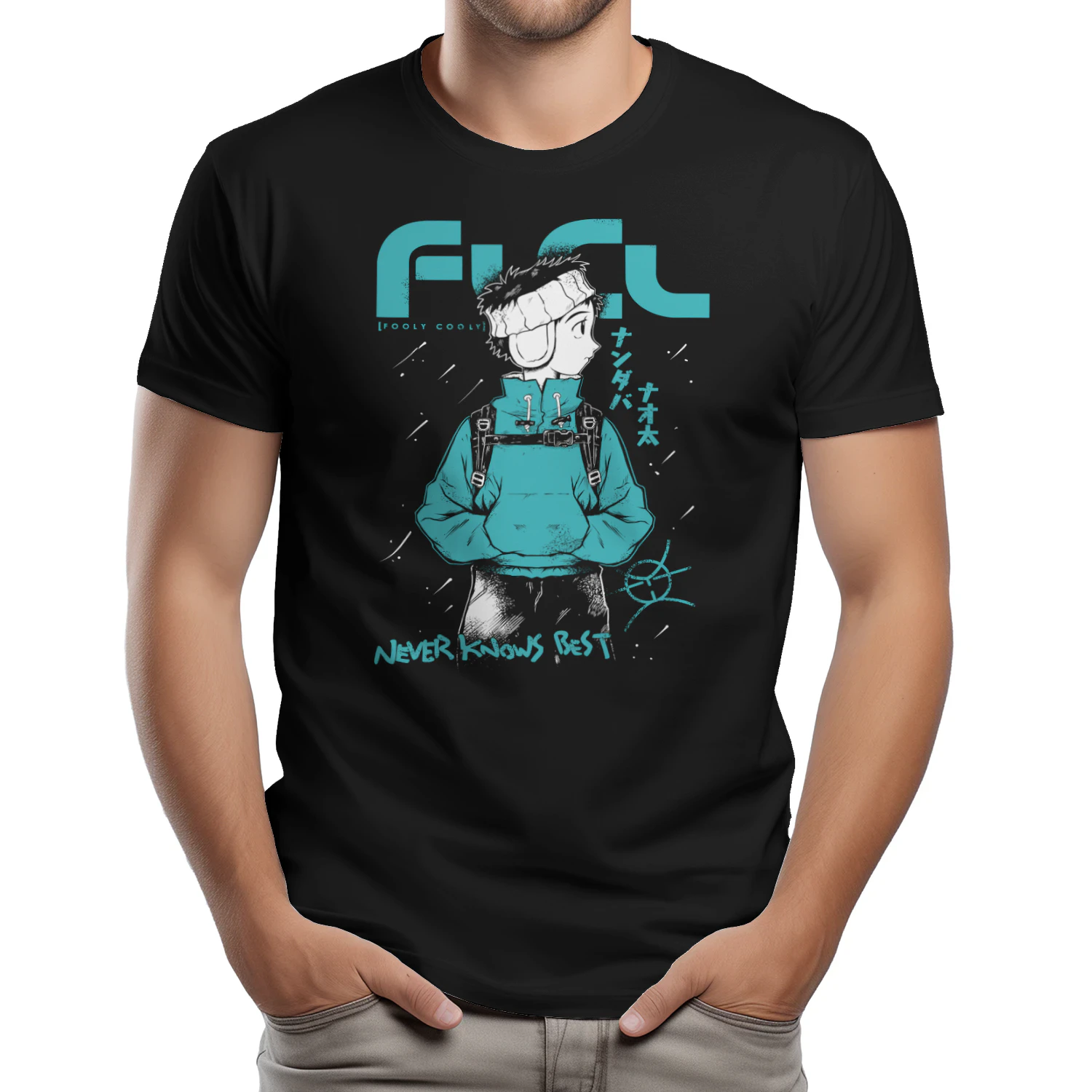 FLCL Haruko Haruhara Graphic T-Shirt | Premium Anime Fan Tee