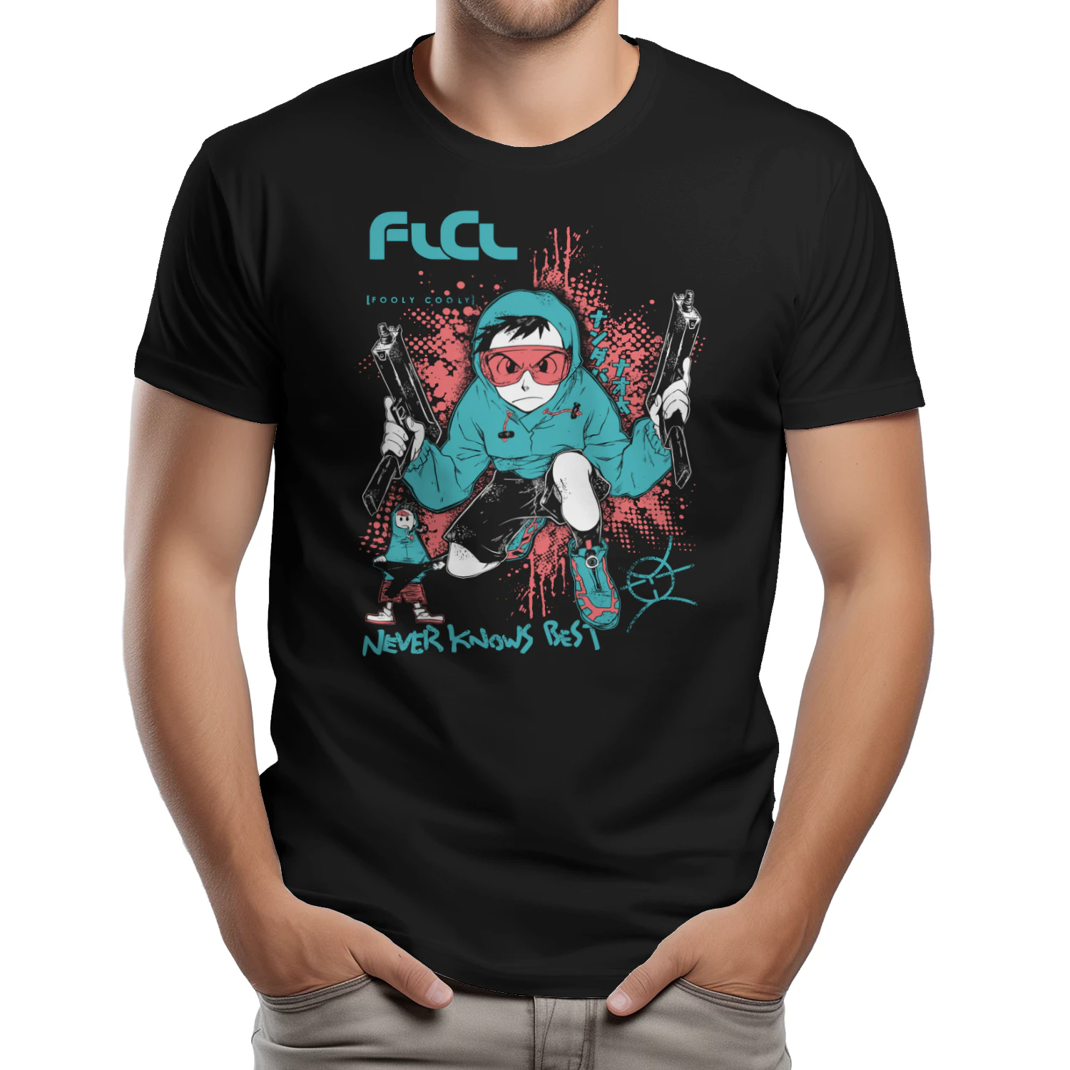FLCL Fooly Cooly Vintage Anime T-Shirt | Japanese Manga Graphic Tee