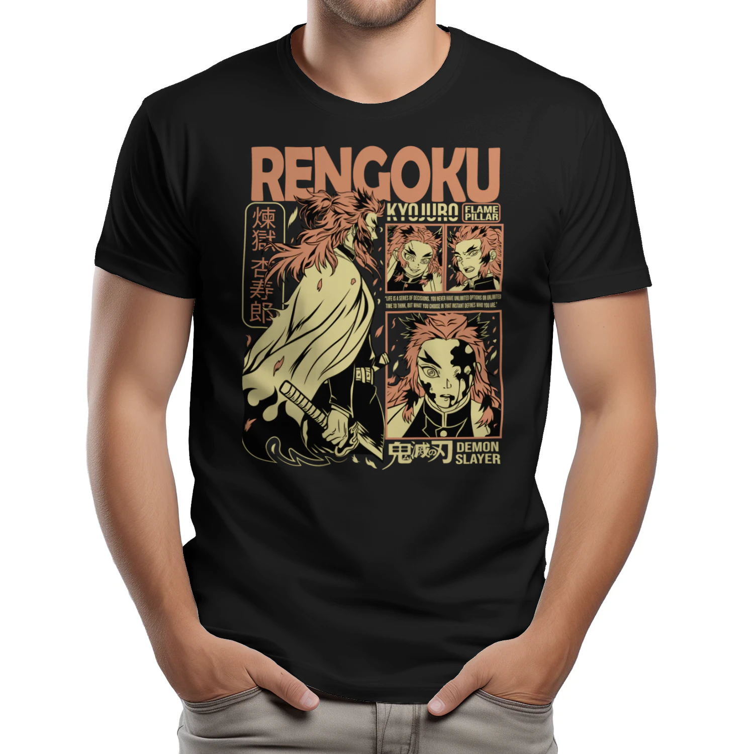 Demon Slayer Kimetsu no Yaiba Anime Graphic T-Shirt | Premium Unisex Manga Tee