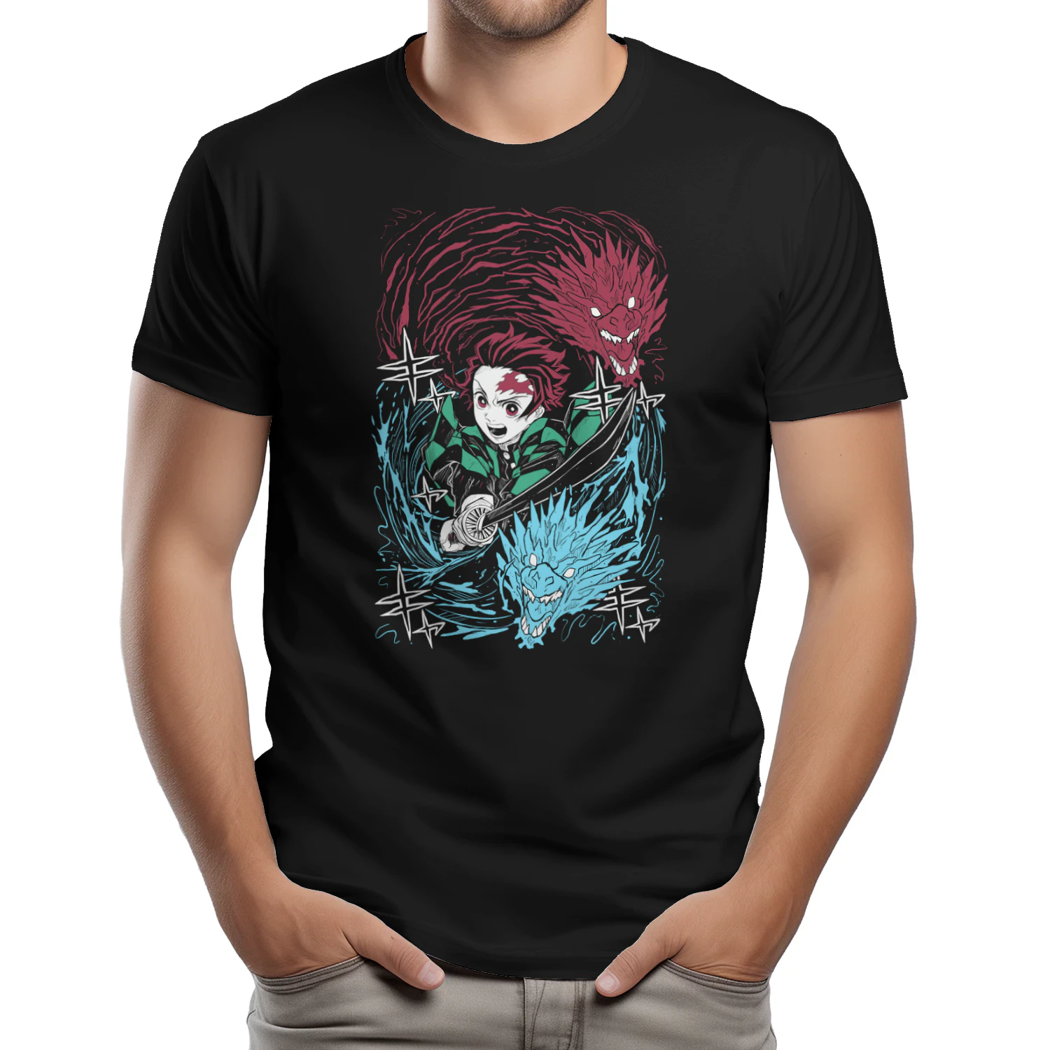 Demon Slayer Kimetsu no Yaiba Anime Graphic T-Shirt | Premium Unisex Manga Tee
