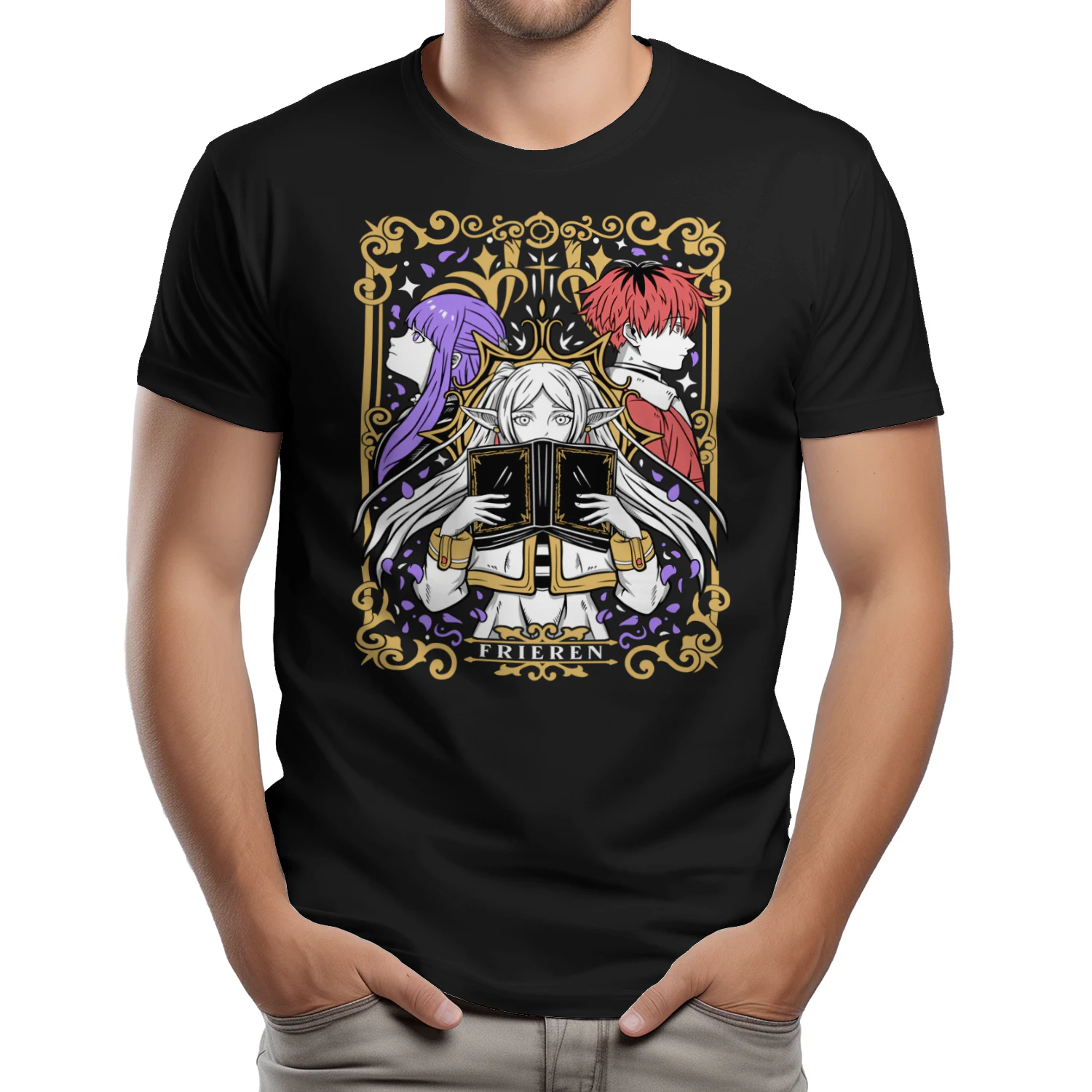 Frieren: Beyond Journey's End Anime Graphic T-Shirt | Fantasy Manga Tee | Unisex Cotton Shirt