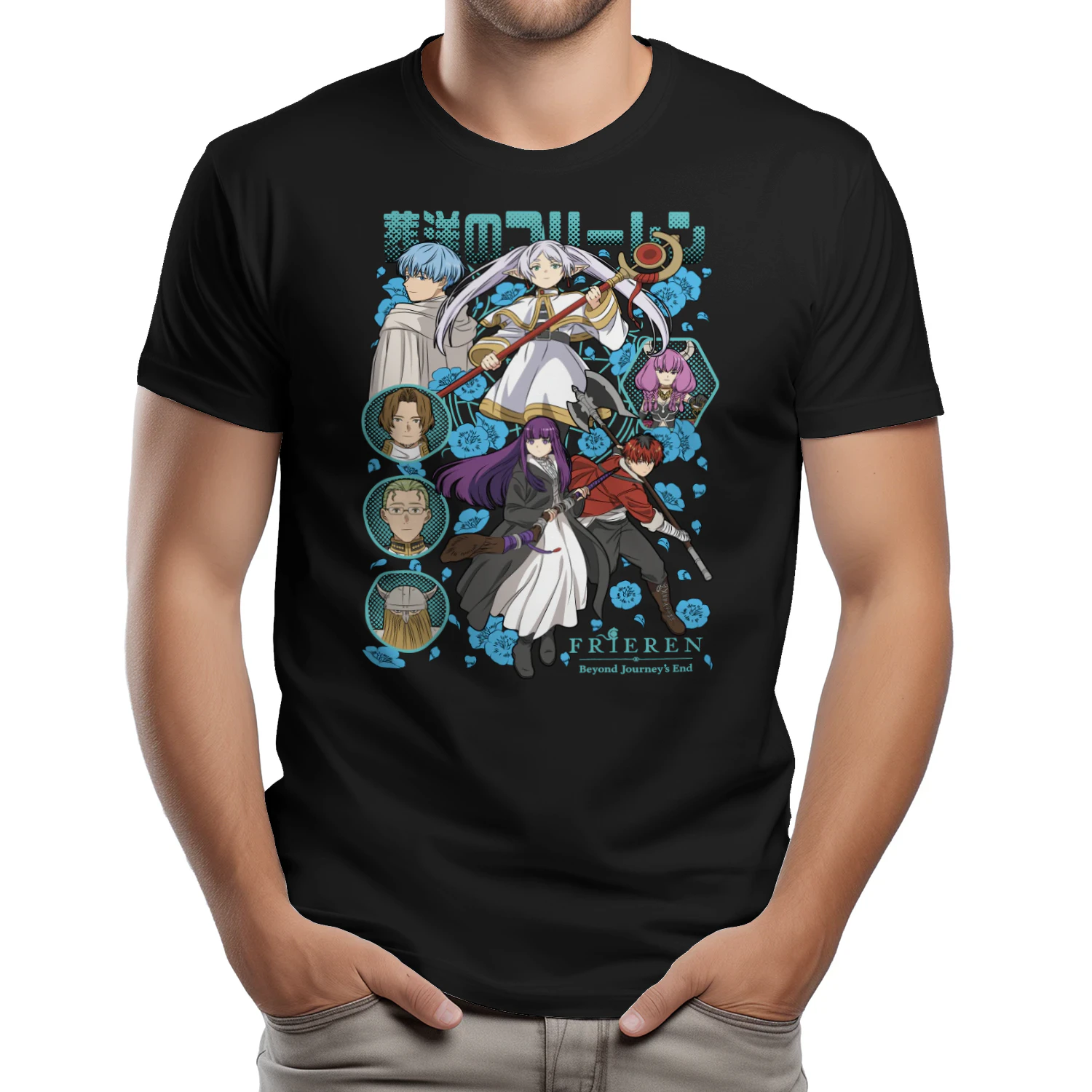 Frieren: Beyond Journey's End Anime Graphic T-Shirt | Fantasy Manga Tee | Unisex Cotton Shirt