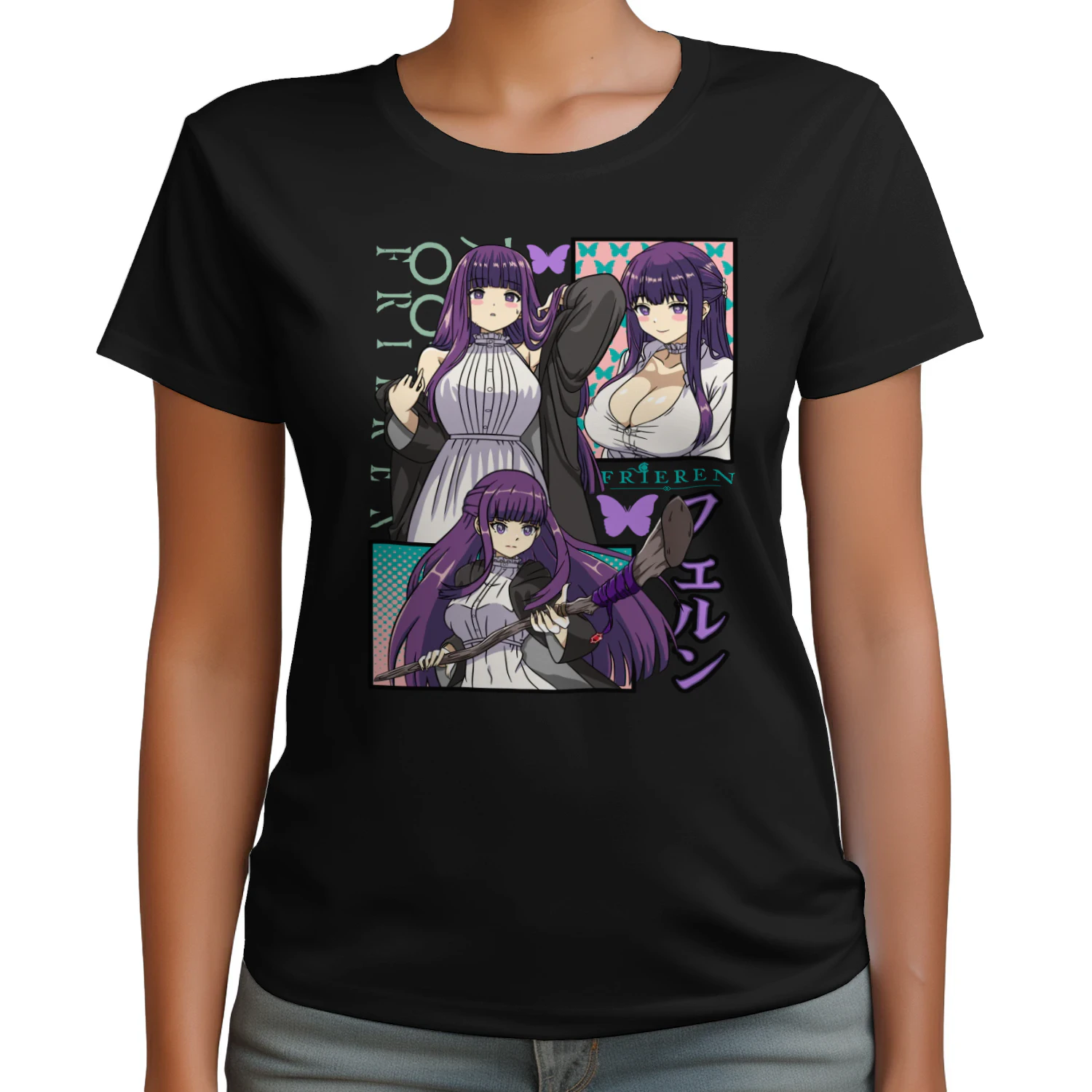 Frieren: Beyond Journey's End Anime Graphic T-Shirt | Fantasy Manga Tee | Unisex Cotton Shirt