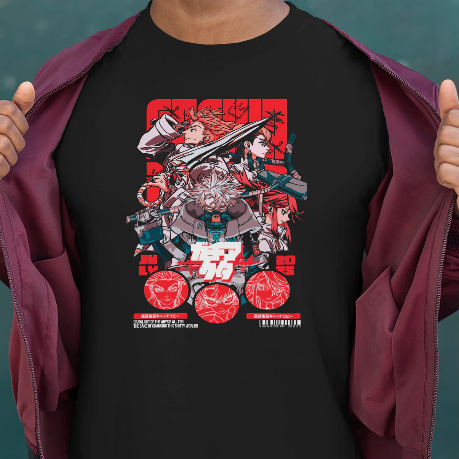 GACHIAKUTA Rudo Anime Graphic T-Shirt | Premium Manga Streetwear Unisex Tee