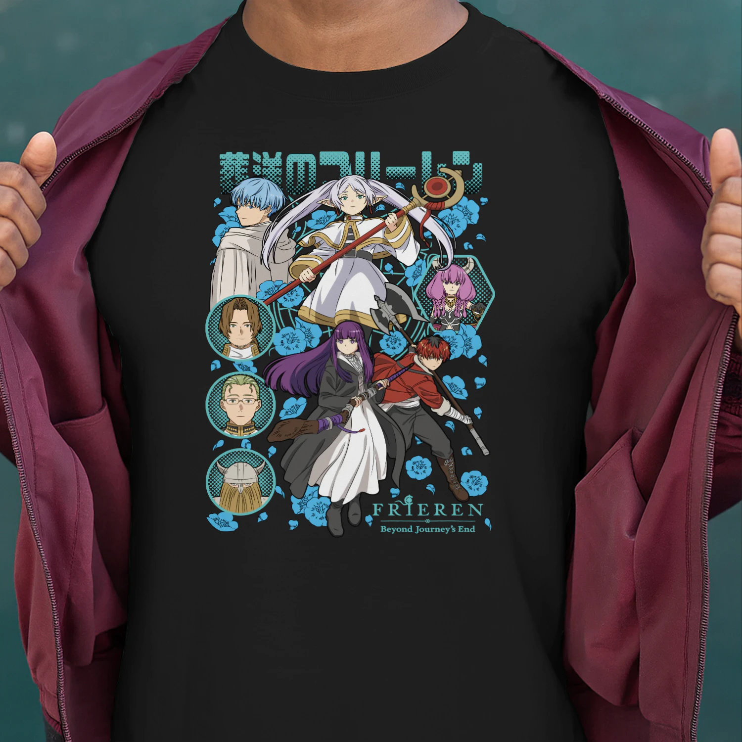Frieren: Beyond Journey's End Anime Graphic T-Shirt | Fantasy Manga Tee | Unisex Cotton Shirt