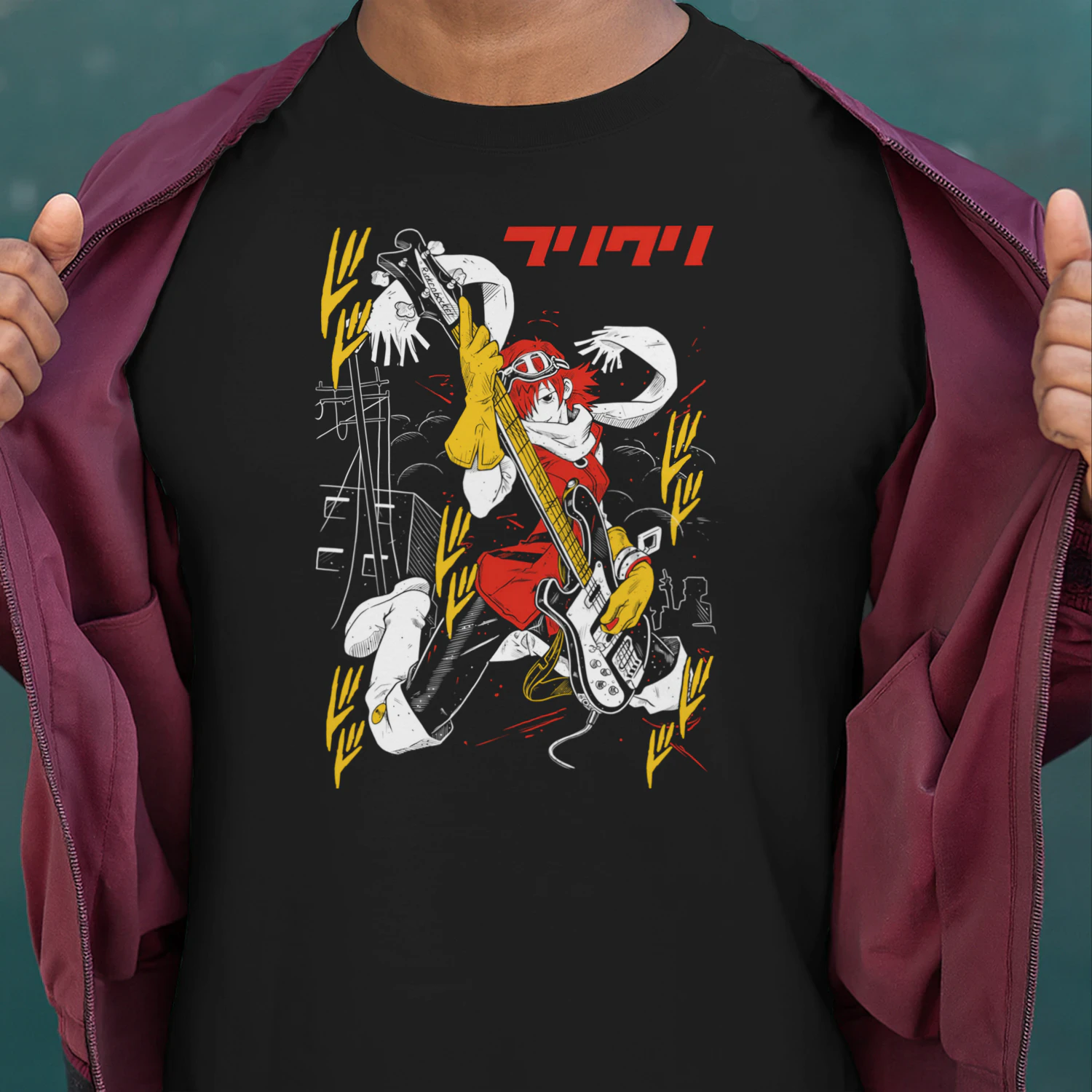 FLCL Japanese Anime T-Shirt | Premium Cotton Manga Shirt