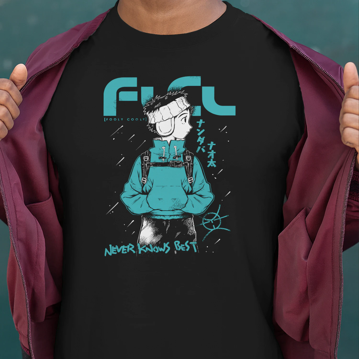 FLCL Haruko Haruhara Graphic T-Shirt | Premium Anime Fan Tee