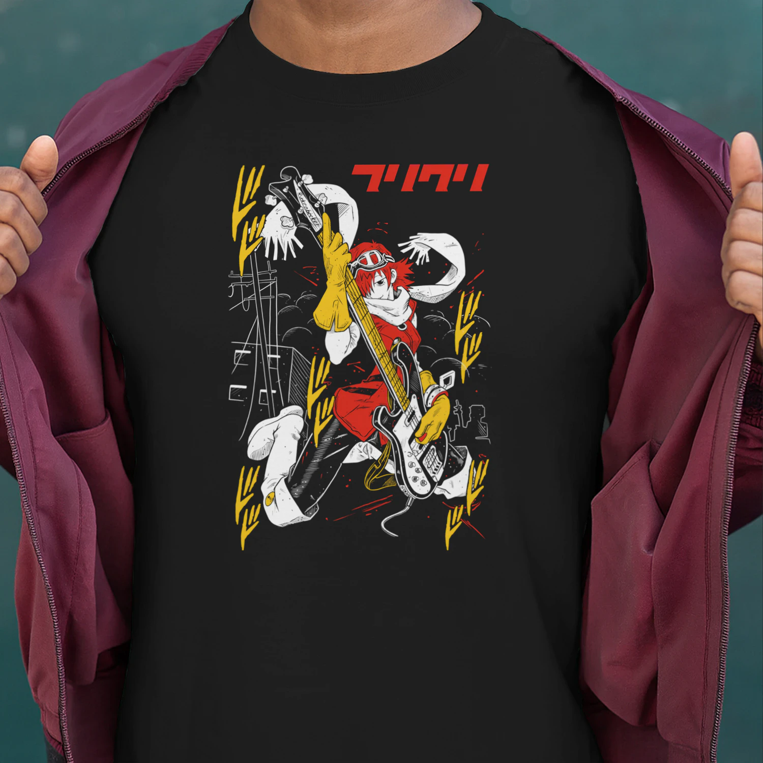 FLCL Fooly Cooly Unisex Graphic Tee | Iconic Anime T-Shirt