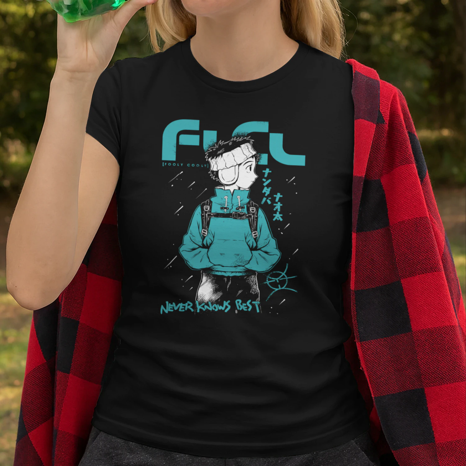 FLCL Haruko Haruhara Graphic T-Shirt | Premium Anime Fan Tee