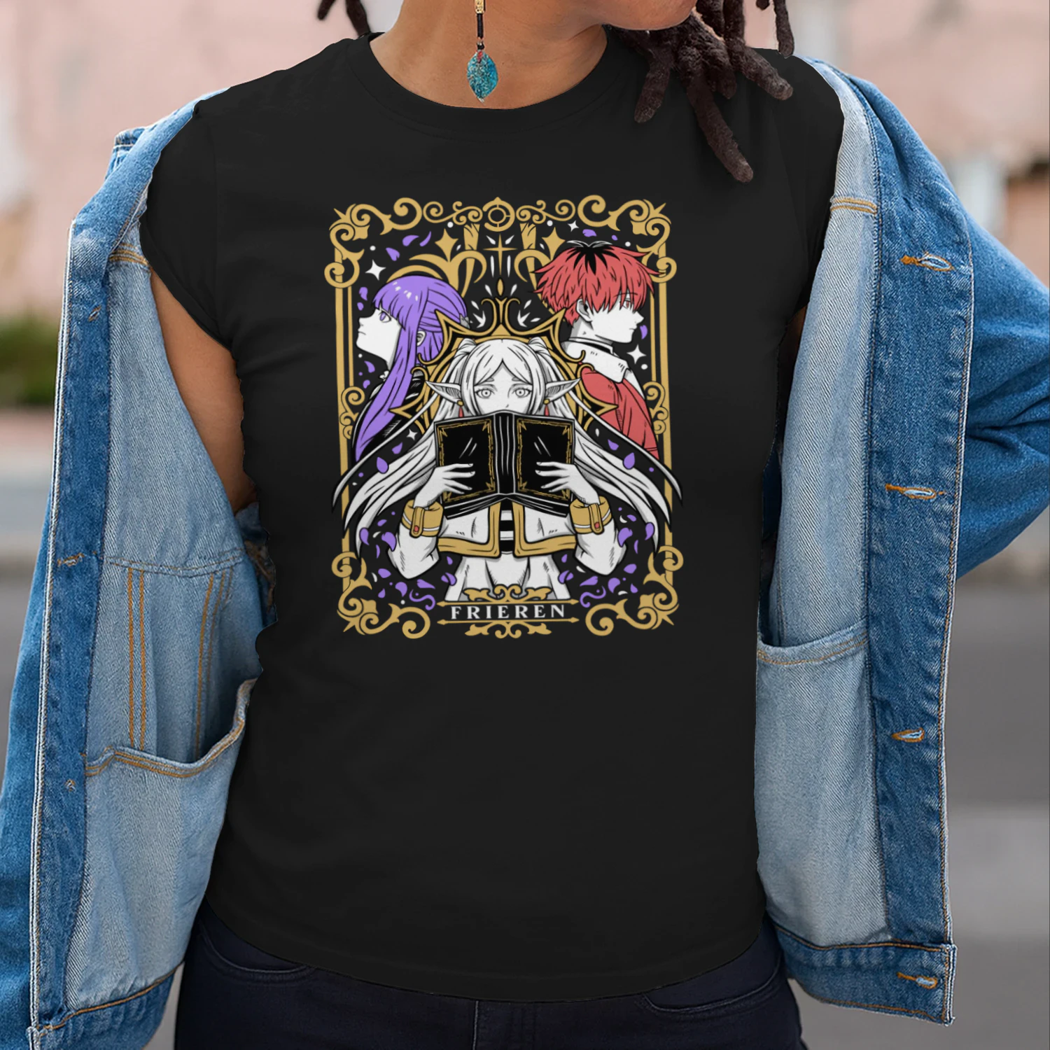 Frieren: Beyond Journey's End Anime Graphic T-Shirt | Fantasy Manga Tee | Unisex Cotton Shirt
