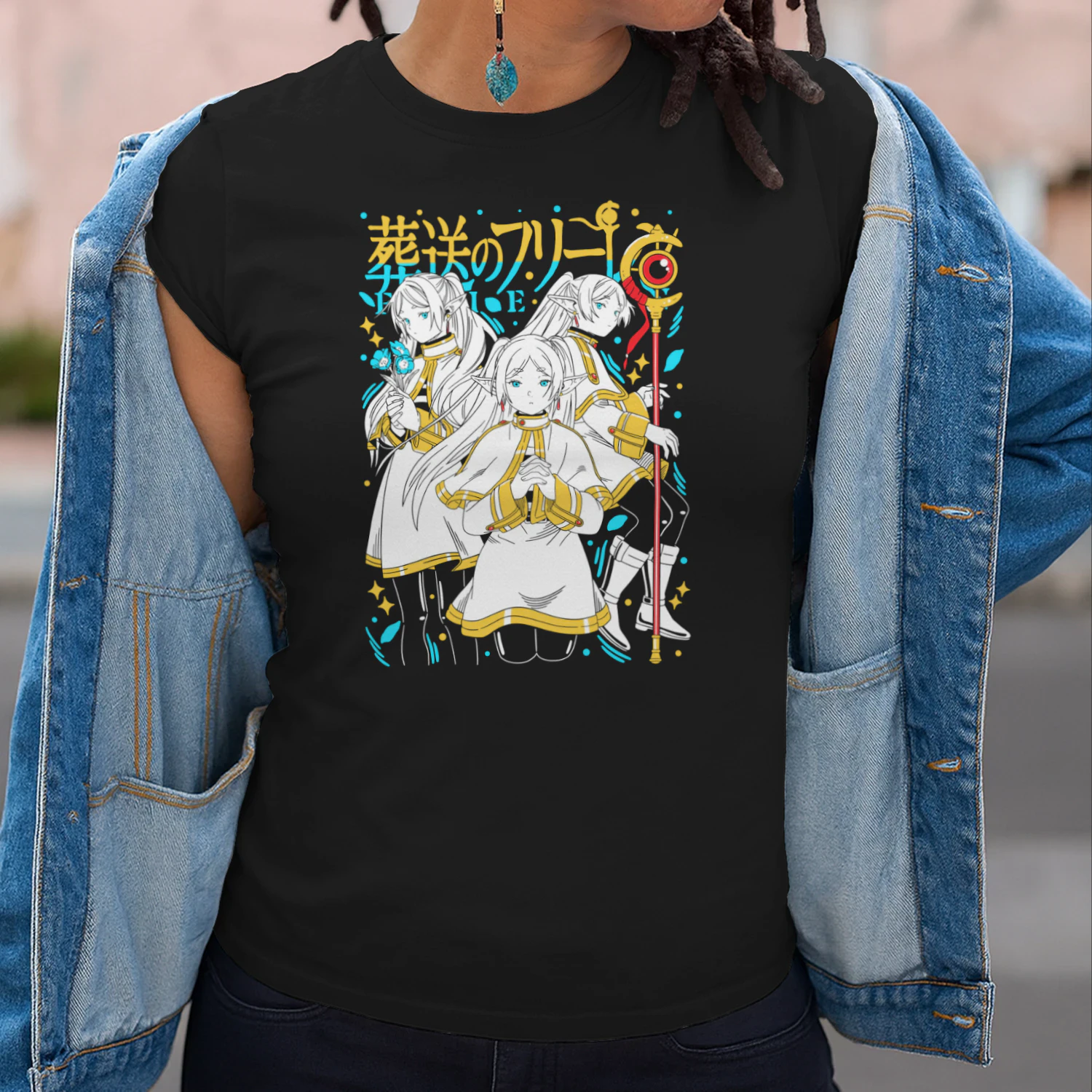 Frieren: Beyond Journey's End Anime Graphic T-Shirt | Fantasy Manga Tee | Unisex Cotton Shirt