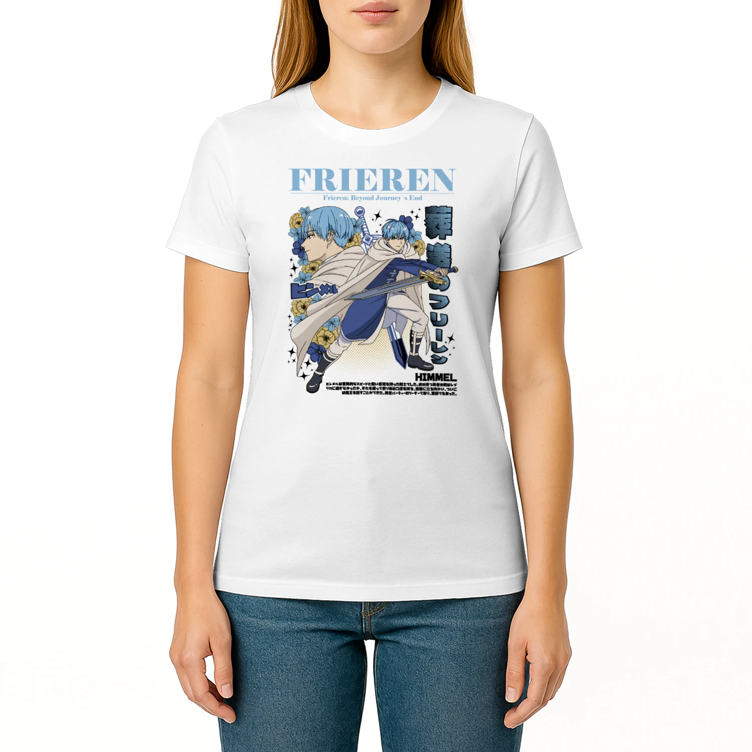 Frieren: Beyond Journey's End Anime Graphic T-Shirt | Fantasy Manga Tee | Unisex Cotton Shirt