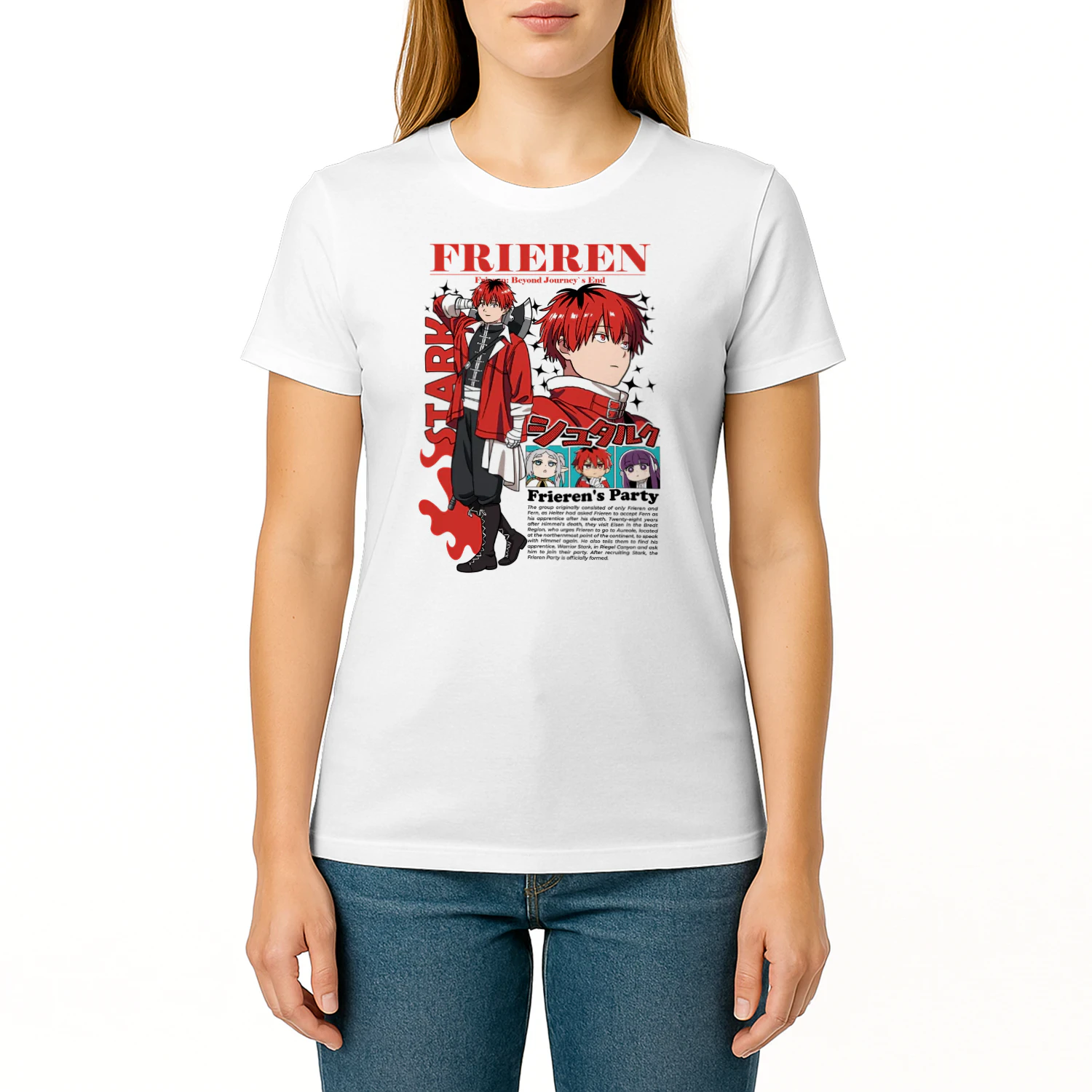 Frieren: Beyond Journey's End Anime Graphic T-Shirt | Fantasy Manga Tee | Unisex Cotton Shirt